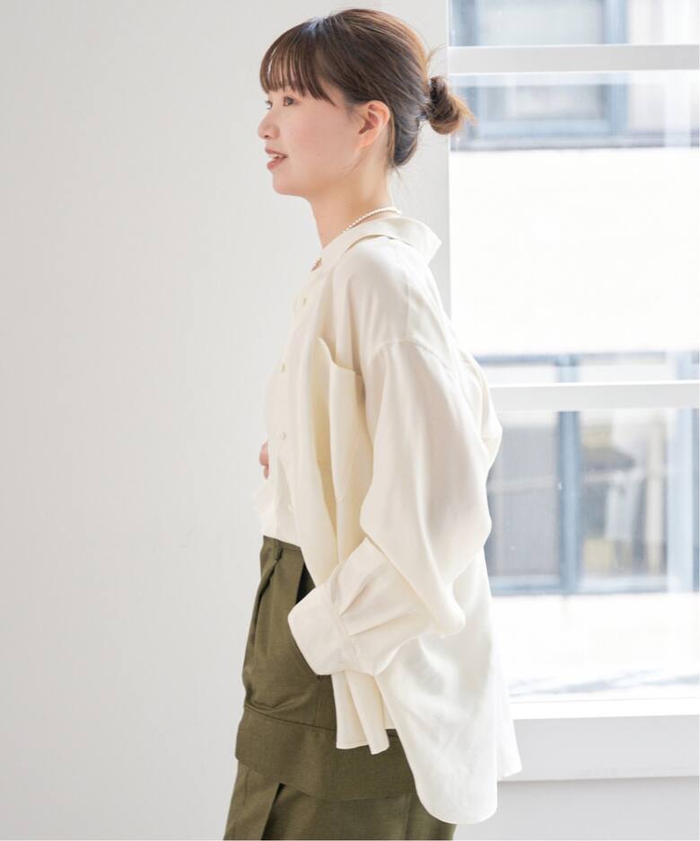 洗える 極美品 ジョゼフ シルク100% 絹 総柄ブラウス 紺 ネイビー 黒 