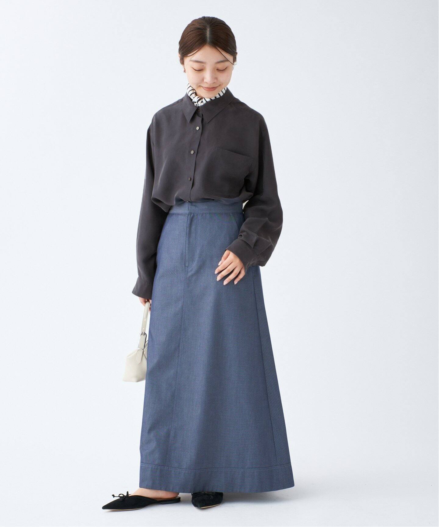 25年 美品 IENA イエナ ウォッシャブル シルクシャツ 定価2.7 ウォッシャブル シルクシャツ（シャツ／ブラウス）｜IENA