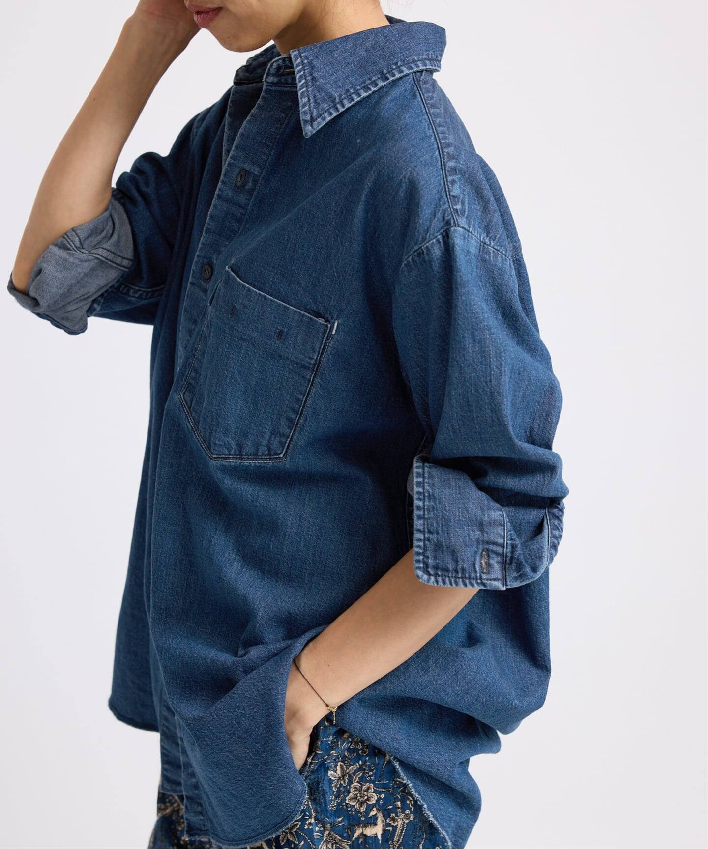 7.5oz デニムシャツ（シャツ／ブラウス）｜IENA（イエナ）の通販