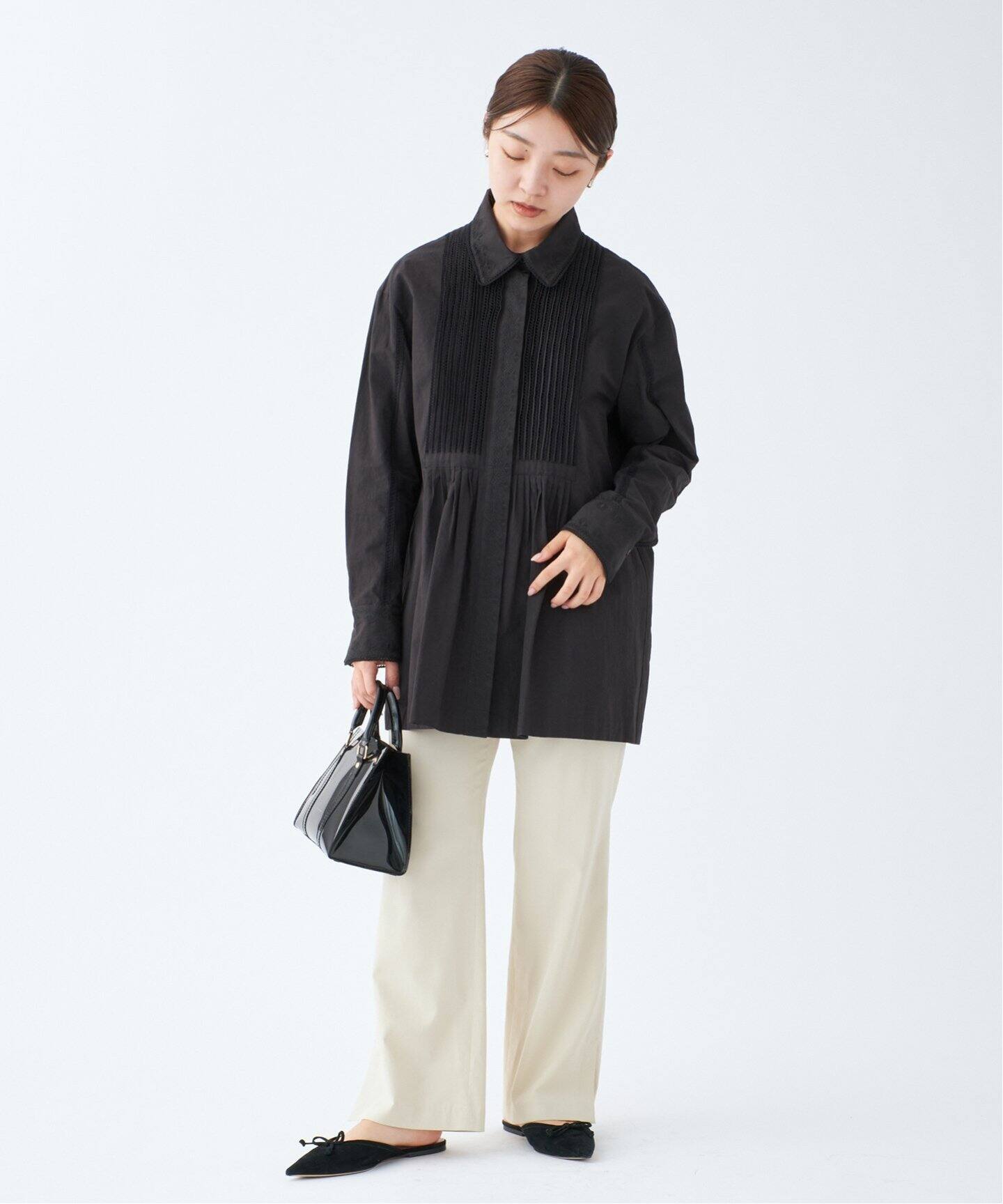 エンブロイダードオーバーシャツ（シャツ／ブラウス）｜IENA（イエナ