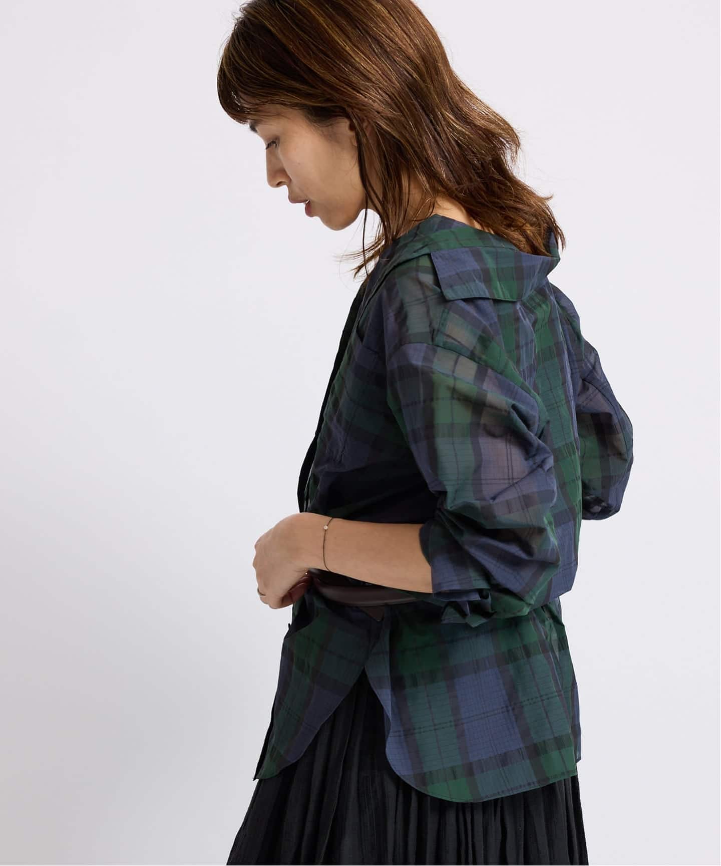 シアーブラックウォッチシャツ（シャツ／ブラウス）｜IENA（イエナ）の