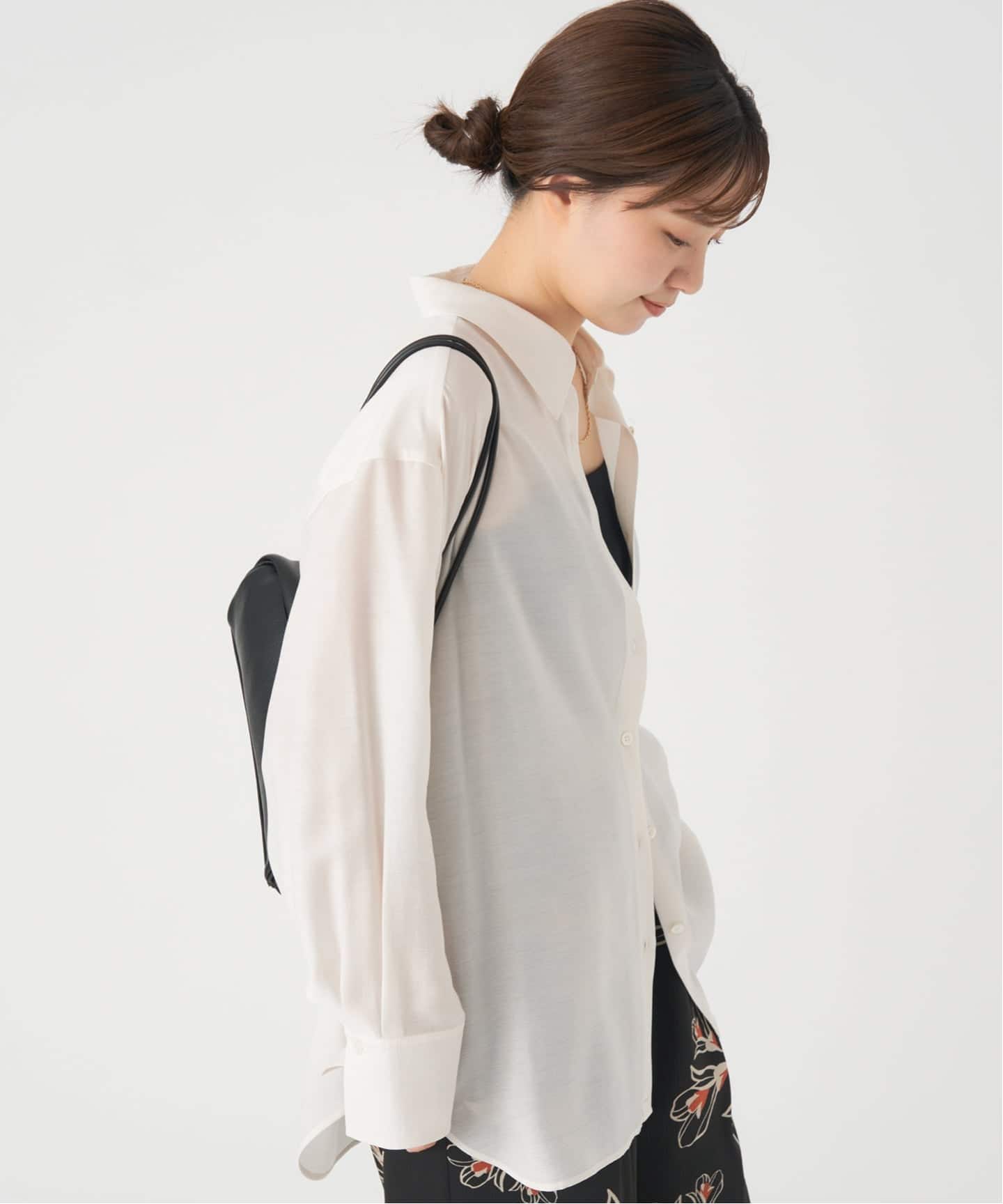 IENA (イエナ) ★★ ① 25050900205030 シアーメッシュ シャツ レディース ホワイト FREE シアーメッシュ シャツ（シャツ／ブラウス）｜IENA（イエナ）の通販