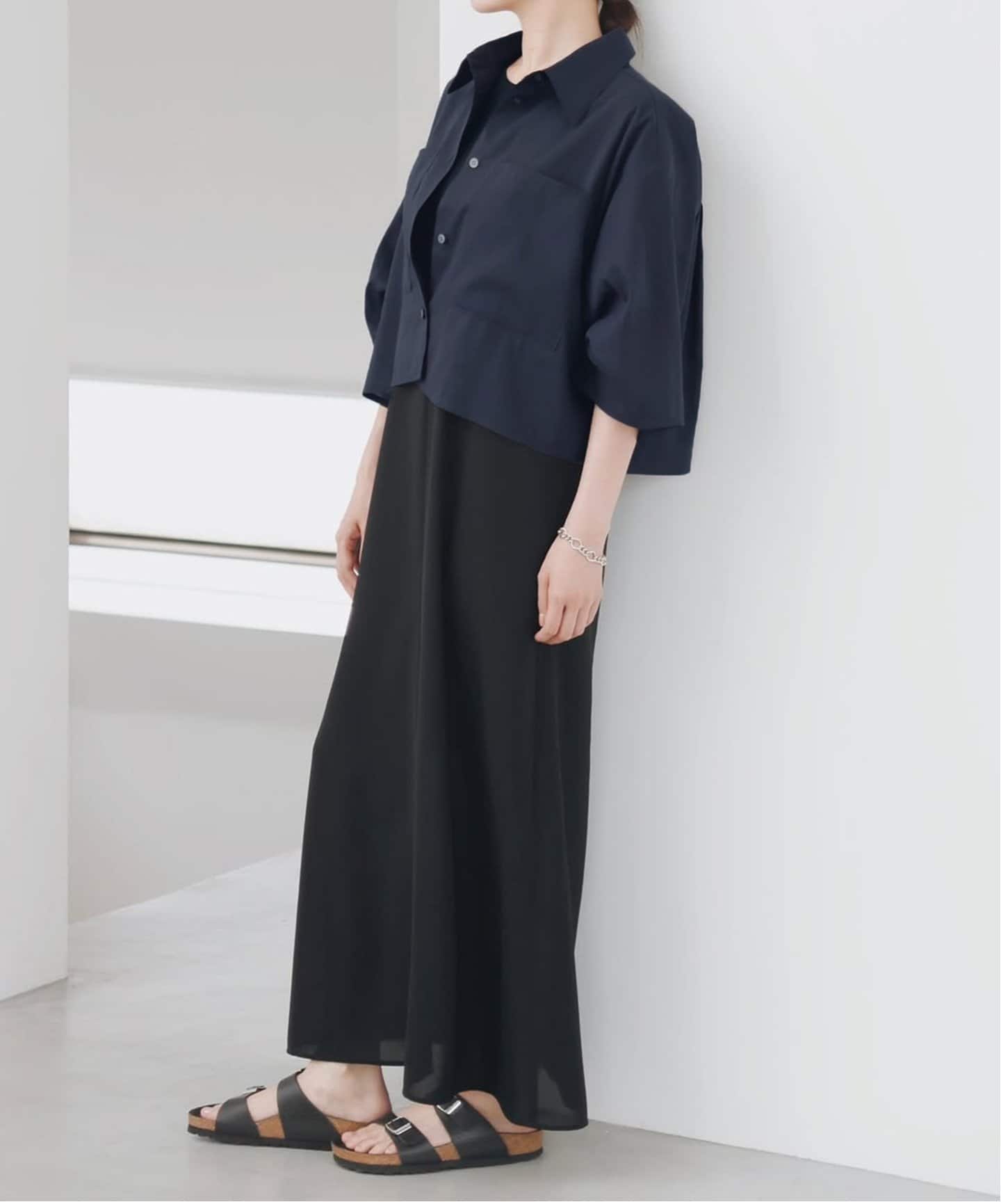 ⭐︎新品未使用　IENA リネンミックスクロップドシャツ リネンミックスクロップドシャツ（シャツ/ブラウス）｜IENA