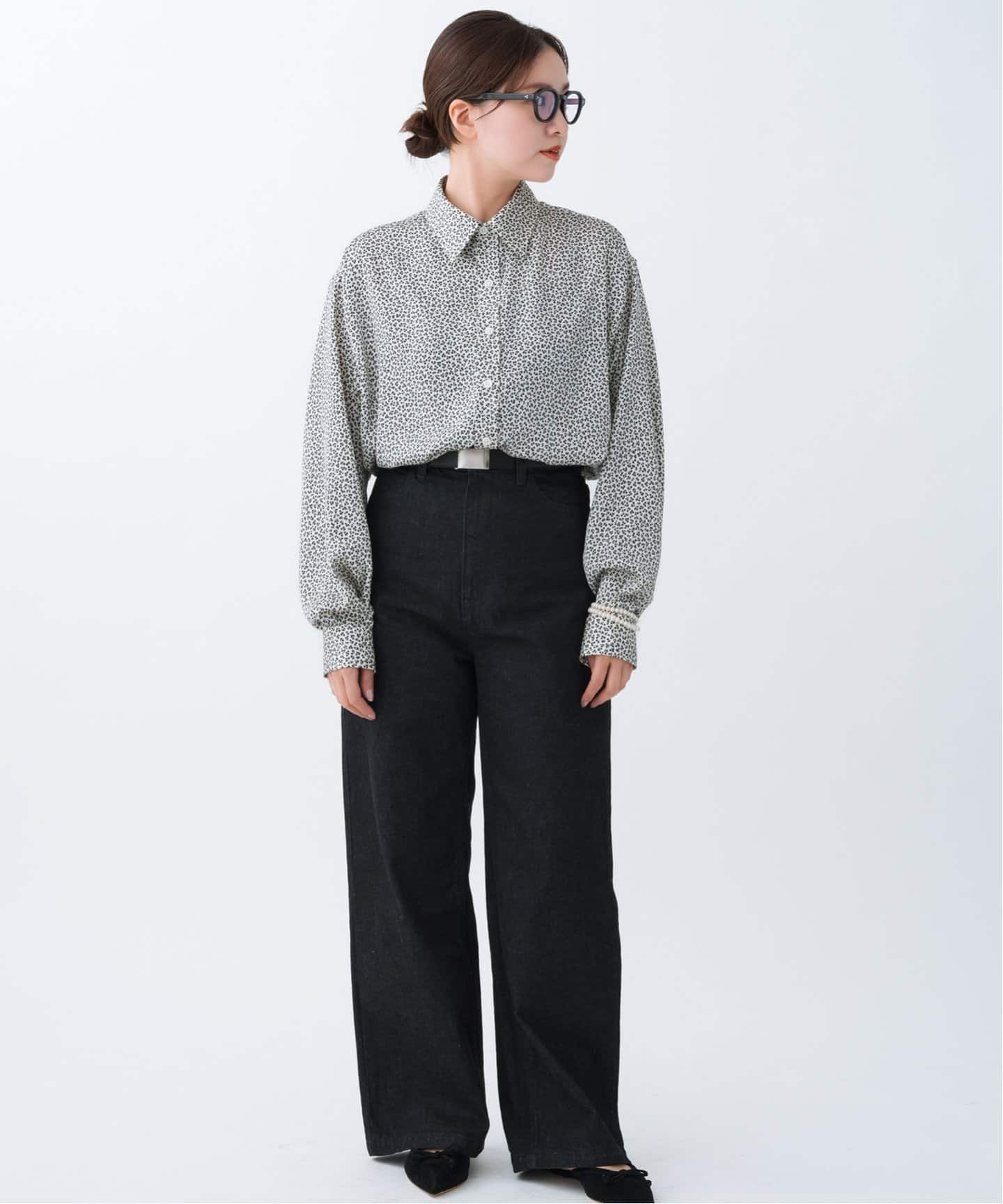 BLACK フラワーシャツ（シャツ／ブラウス）｜IENA（イエナ）の通販