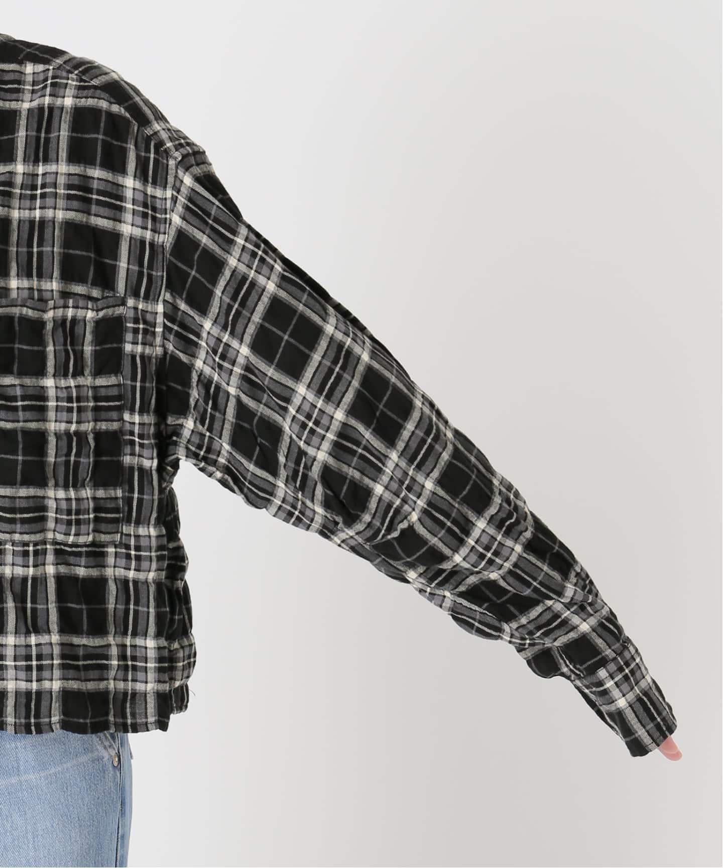 ☆新品タグ付☆IENA シャーリングチェックショートシャツ シャーリングチェックショートシャツ（シャツ/ブラウス）｜IENA