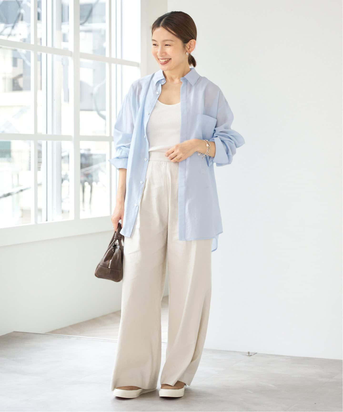 今期　IENA シアテンリネンシャツ　完売 セール】シアテンリネンシャツ（シャツ/ブラウス）｜IENA