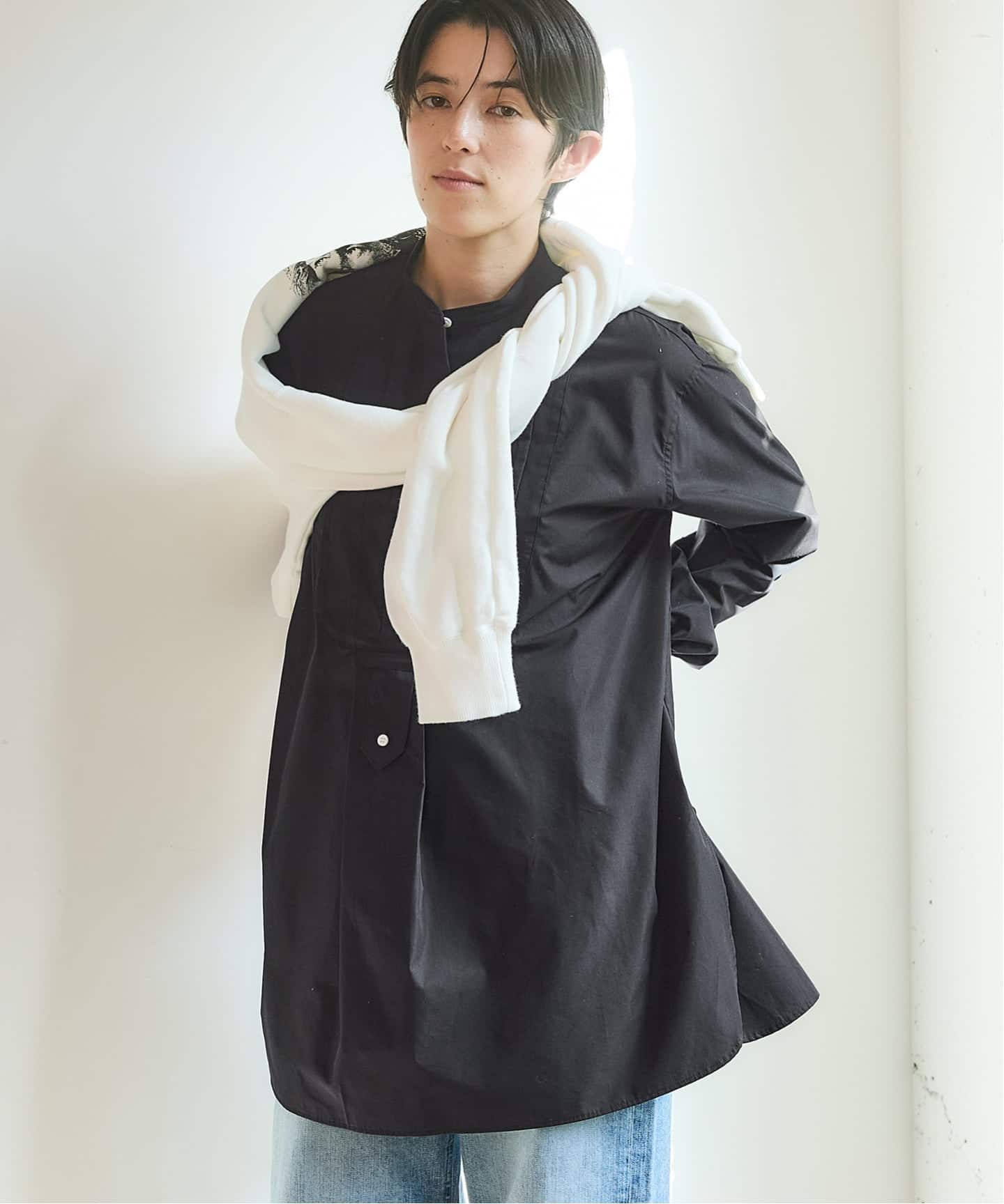 BLACK ピンタックシャツ（シャツ／ブラウス）｜IENA（イエナ）の通販