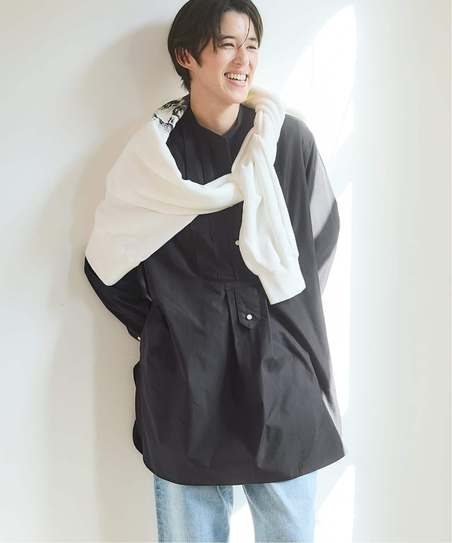 BLACK ピンタックシャツ（シャツ／ブラウス）｜IENA（イエナ）の通販