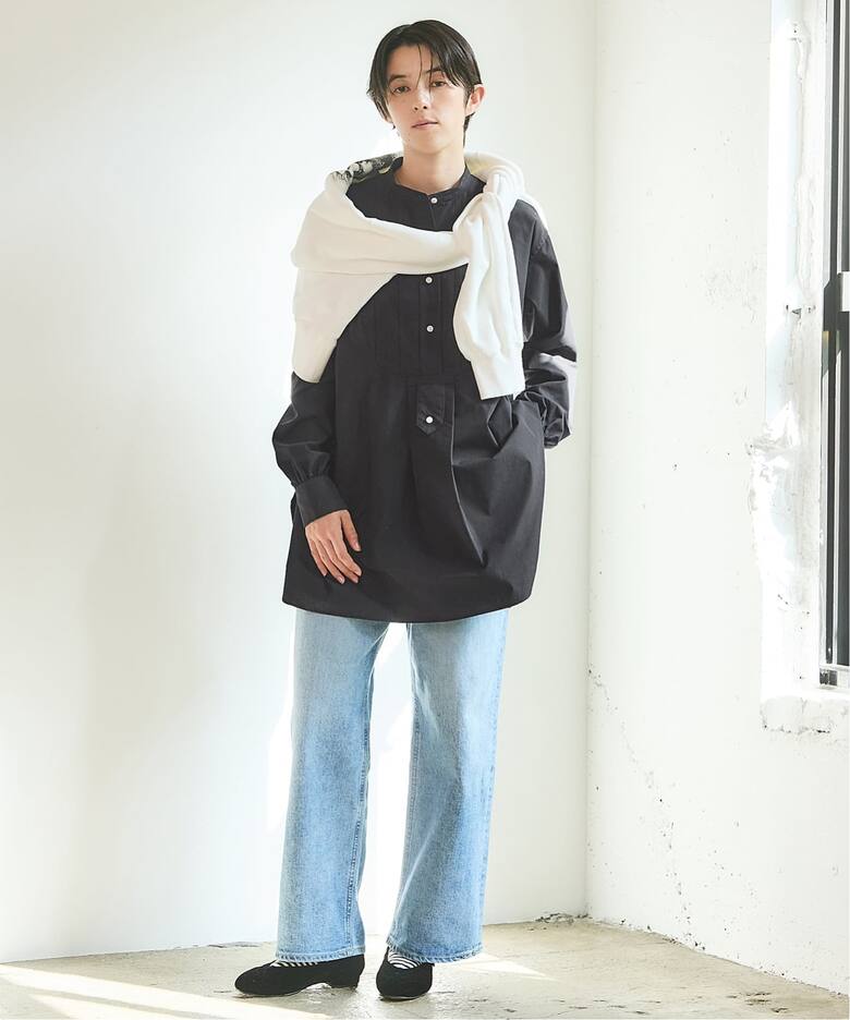 BLACK ピンタックシャツ（シャツ／ブラウス）｜IENA（イエナ）の通販 