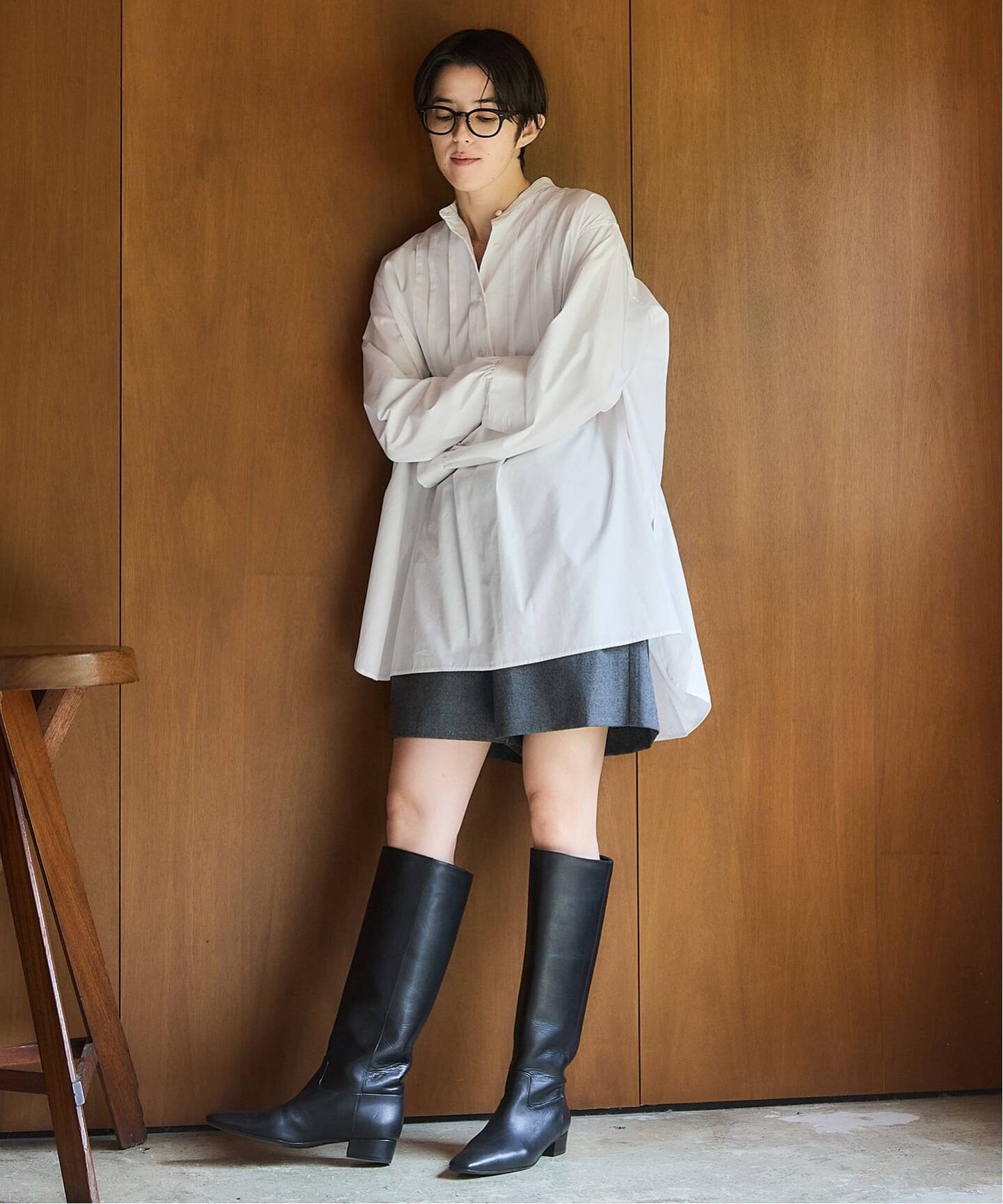 BLACK ピンタックシャツ（シャツ／ブラウス）｜IENA（イエナ）の通販