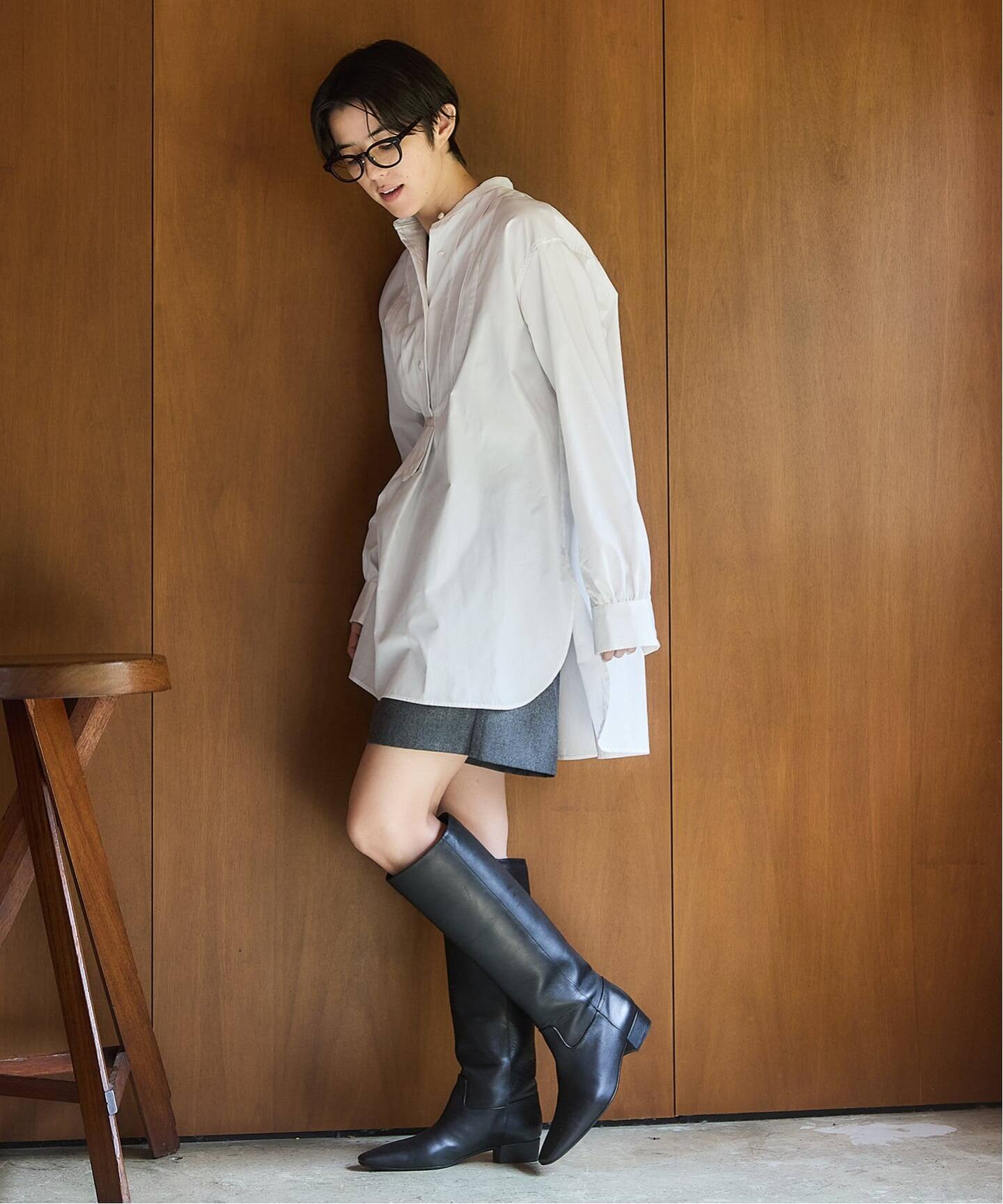 BLACK ピンタックシャツ（シャツ／ブラウス）｜IENA（イエナ）の通販