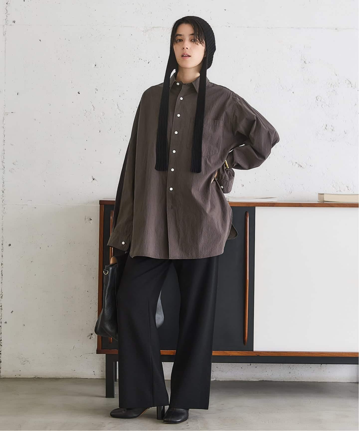 イエナ（IENA）/BLACK バイカラーステッチシャツ BLACK バイカラーステッチシャツ（シャツ／ブラウス）｜IENA（イエナ