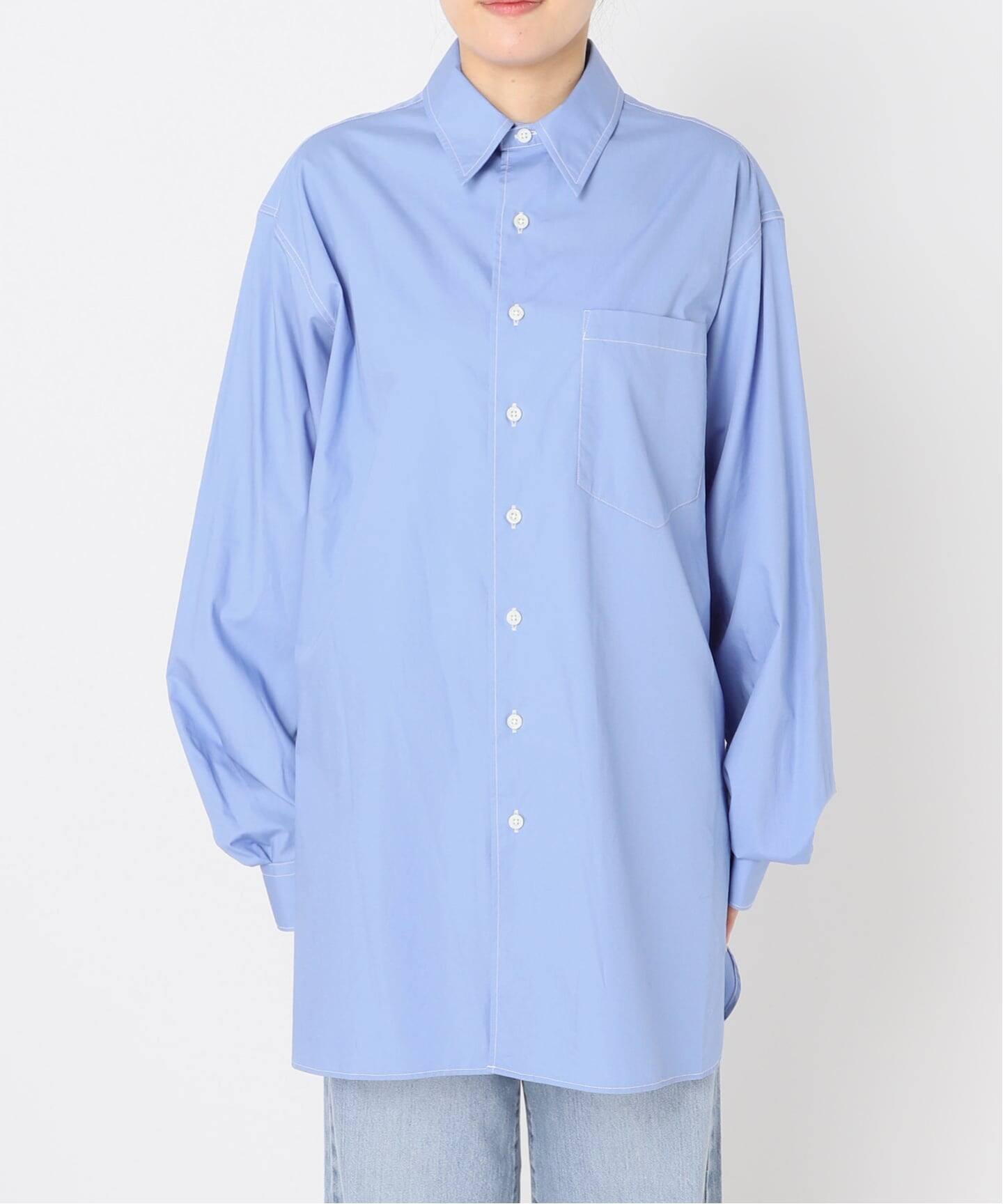 BLACK バイカラーステッチシャツ（シャツ／ブラウス）｜IENA（イエナ