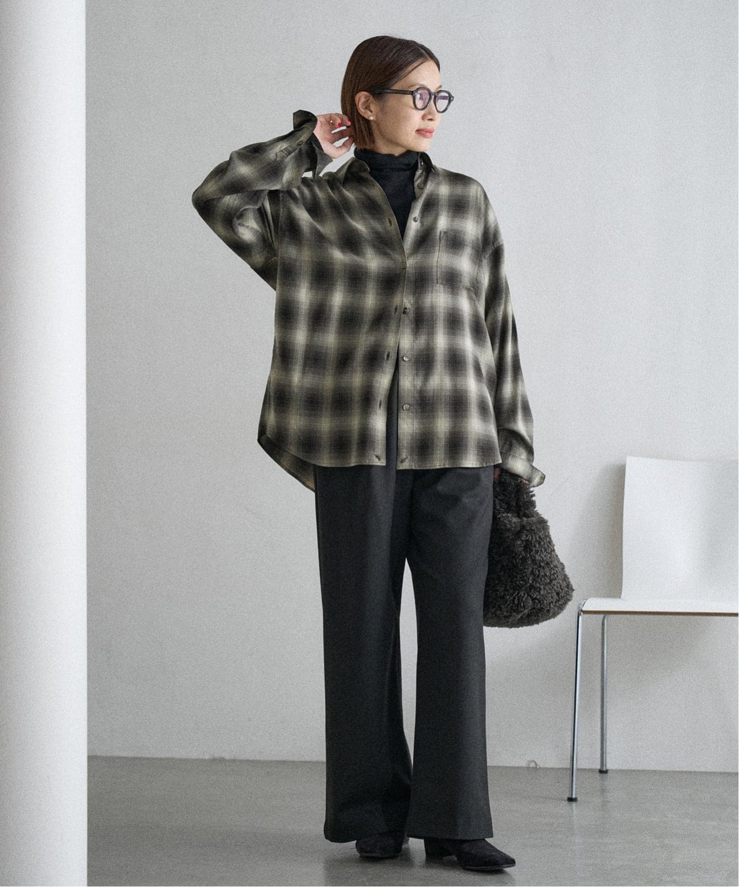 チェックカシュクールシャツ（シャツ／ブラウス）｜IENA（イエナ）の