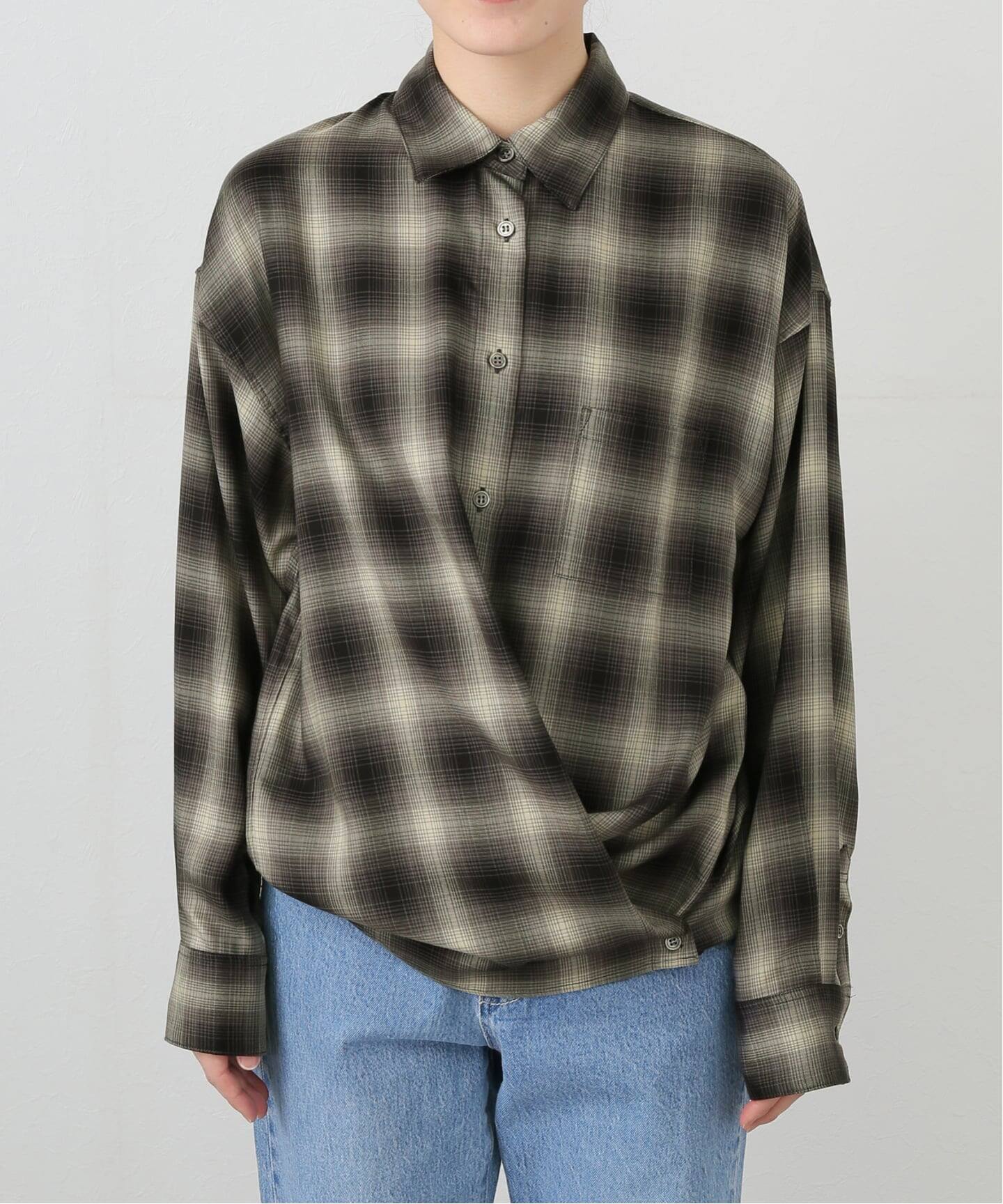 チェックカシュクールシャツ（シャツ／ブラウス）｜IENA（イエナ）の