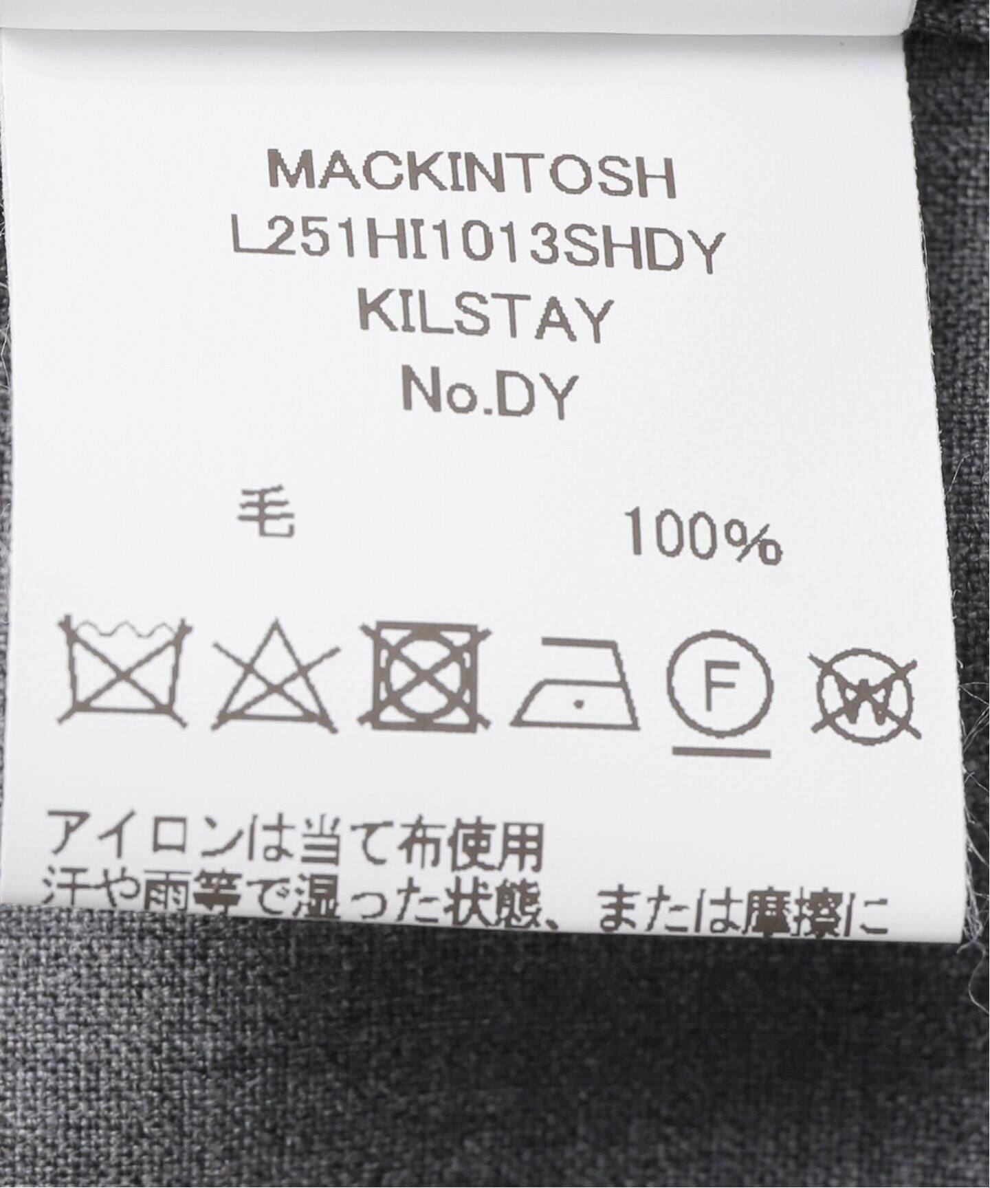 MACKINTOSH/マッキントッシュ KILSTAY SKIPPER SH シャツ