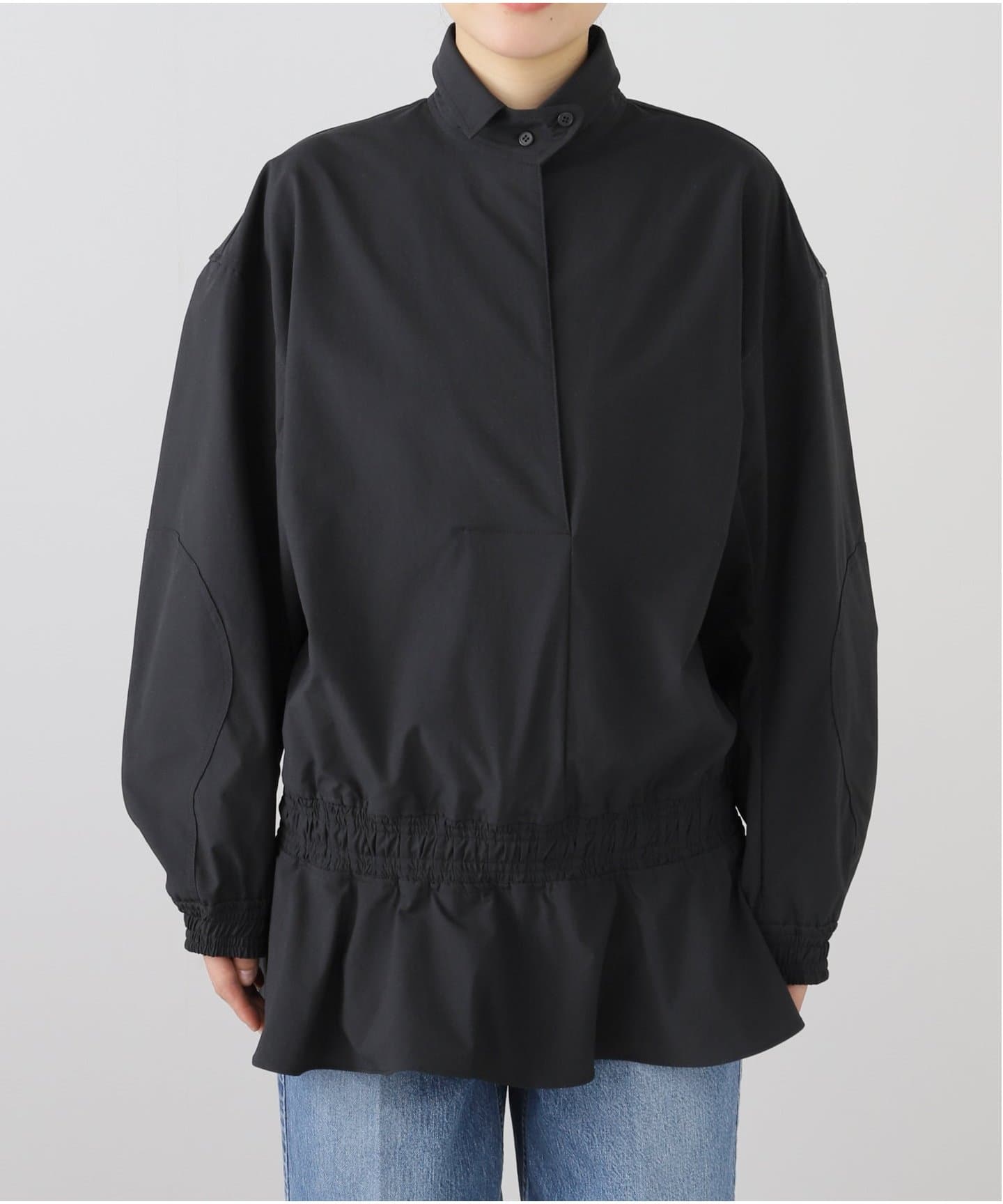 MOUJIC トップス MOUJIC/ムジィーク WAIST GATHER TOP シャツ（シャツ／ブラウス