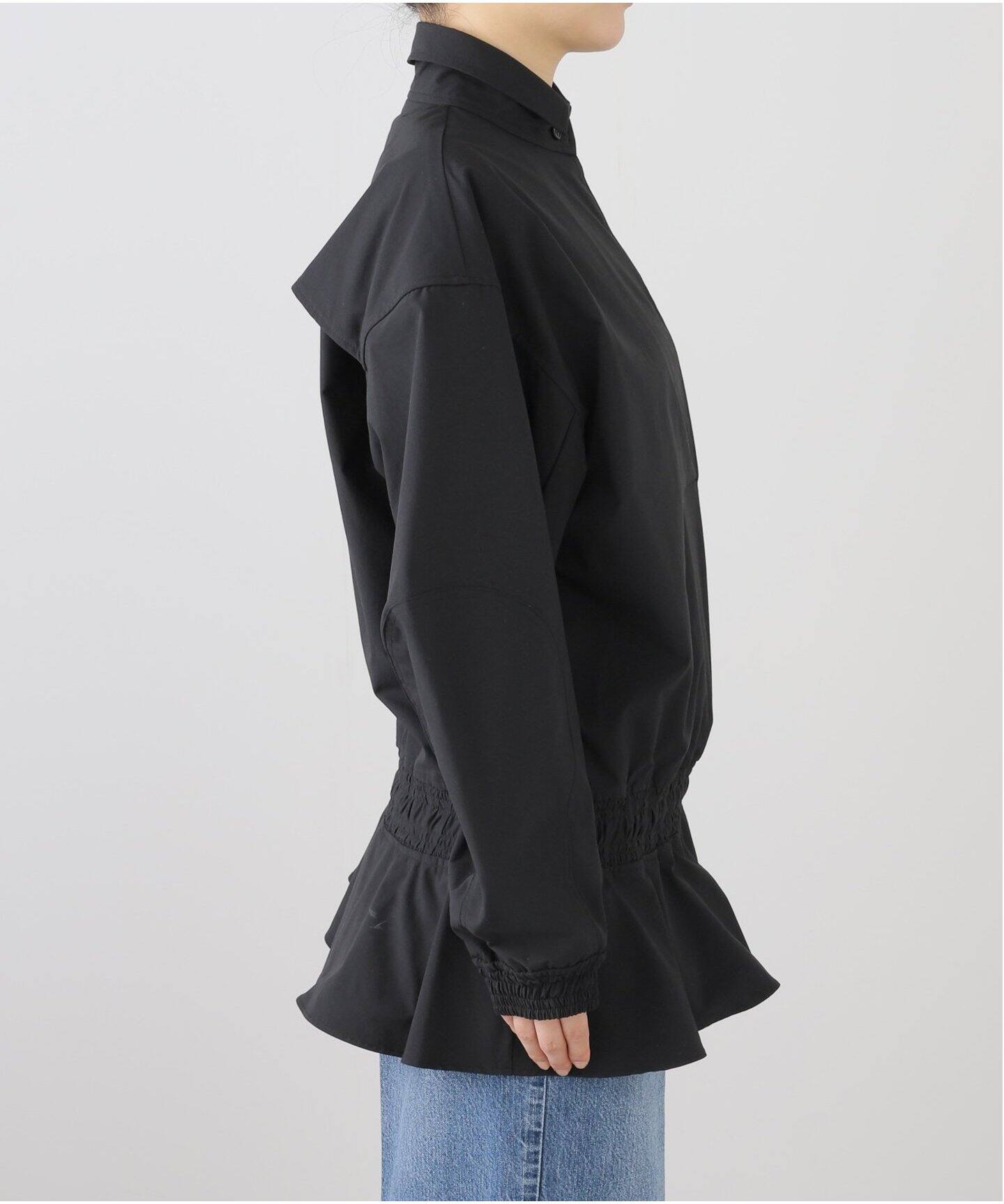 Moujic トップス MOUJIC/ムジィーク WAIST GATHER TOP シャツ（シャツ／ブラウス