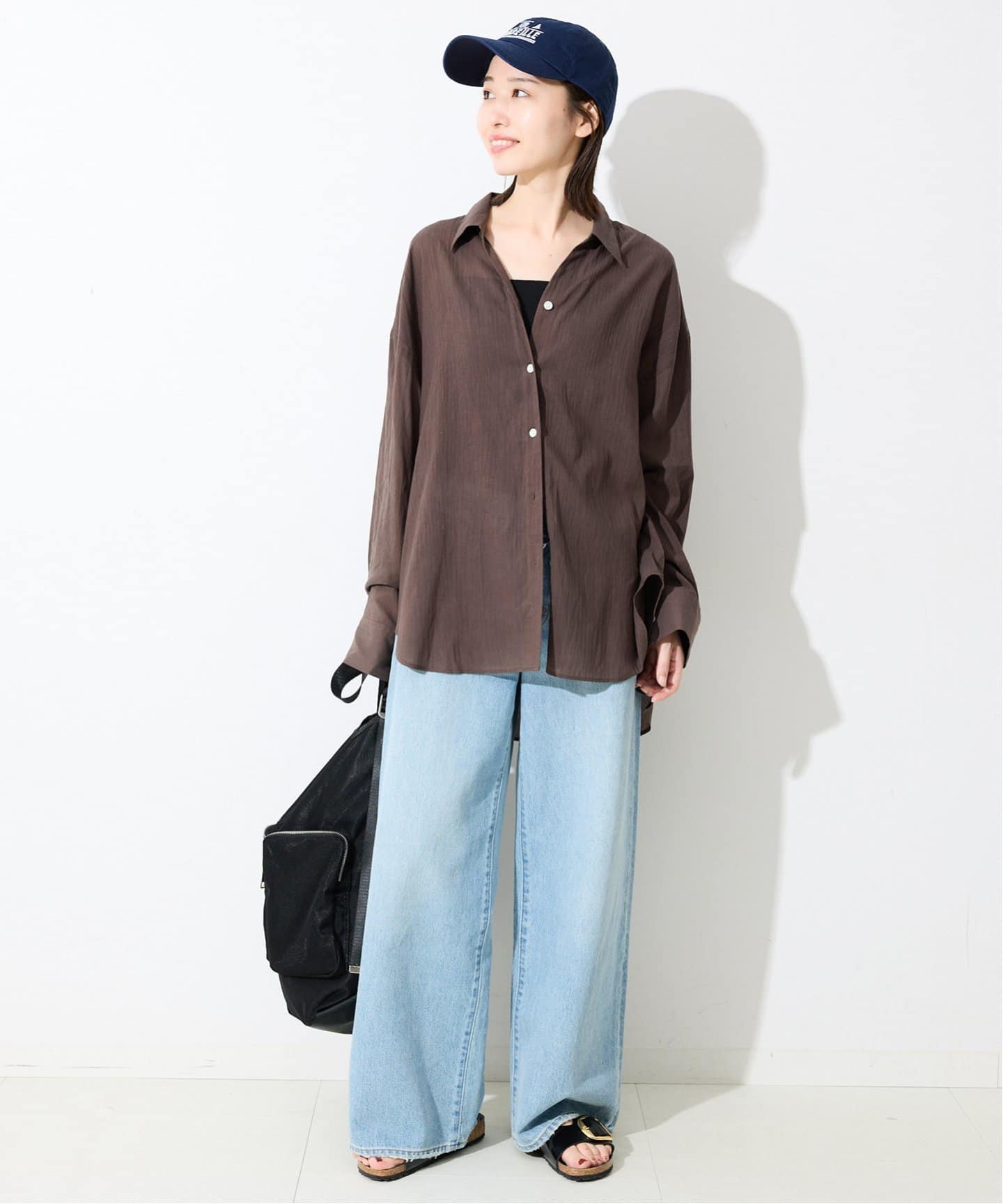 SLOBE IENA スローブイエナ　シアーギャザーブラウス シアーストライプボリュームギャザーブラウス（シャツ／ブラウス