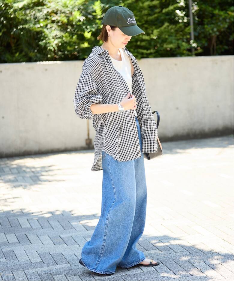 予約》リネンコットンレギュラーシャツ（シャツ／ブラウス）｜SLOBE 