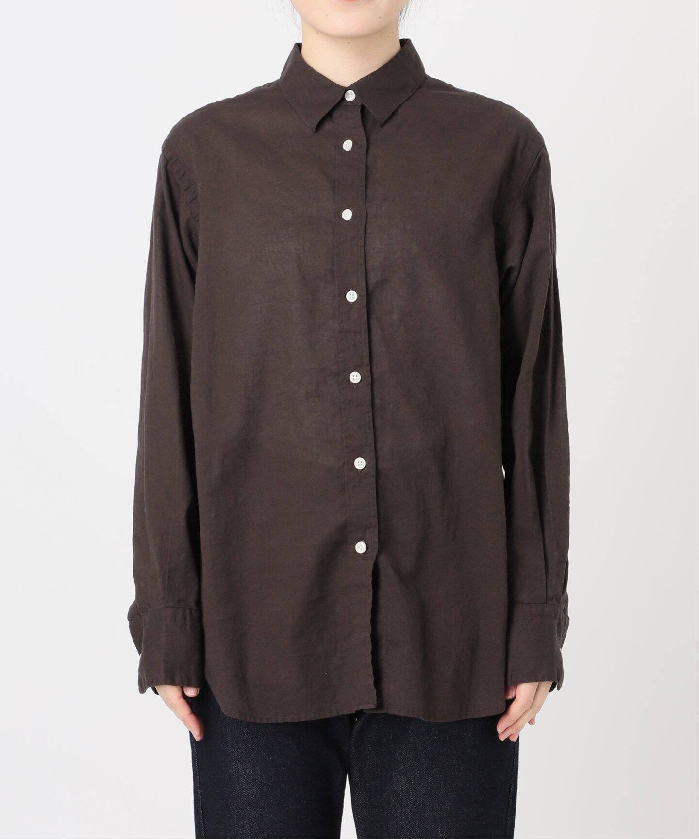 スローブイエナ　レギュラーシャツ SLOBE IENA｜リネンコットンレギュラーシャツ | Rakuten Fashion