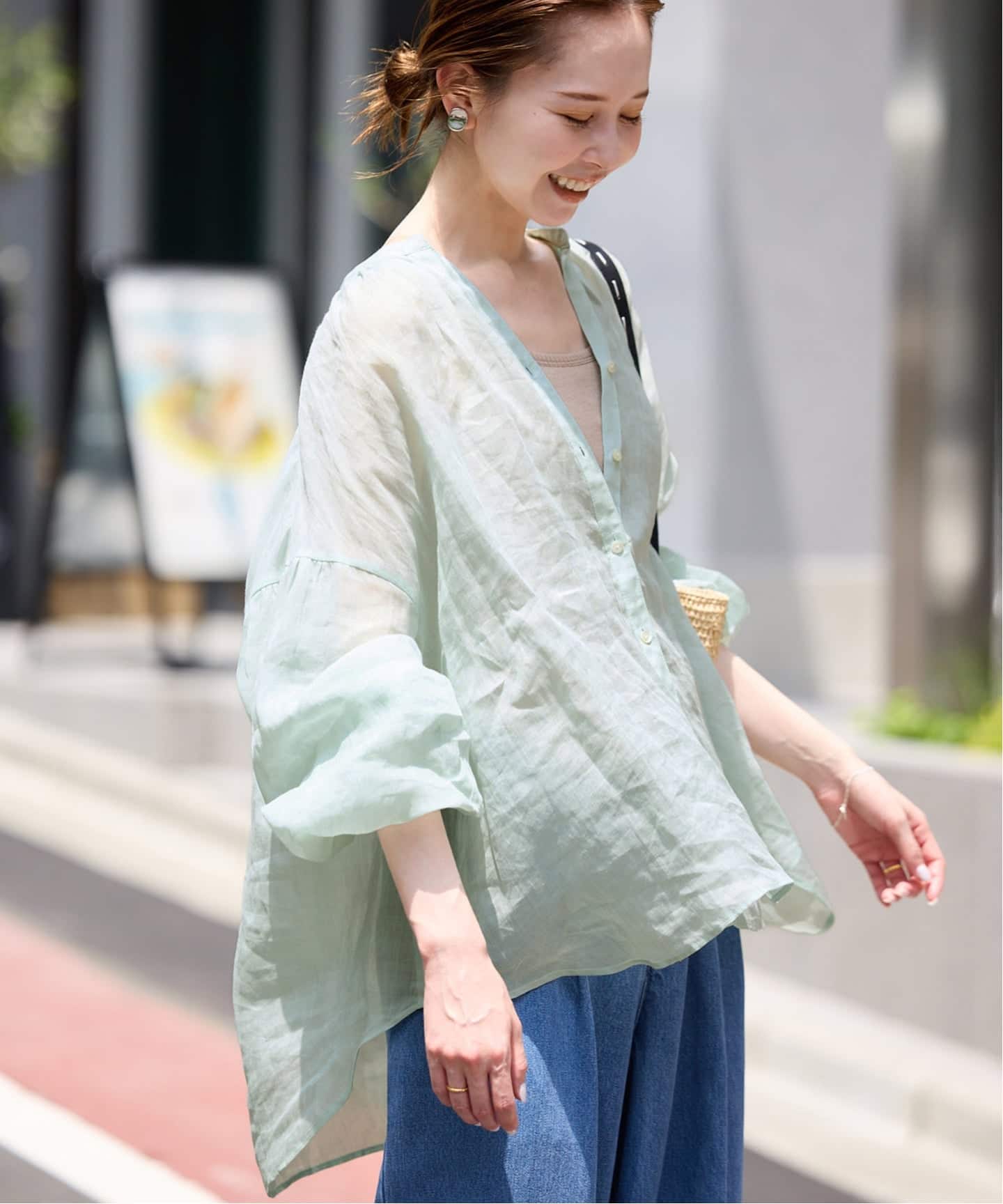 SLOBE IENA（スローブイエナ）の「《予約》リネン混スキッパー
