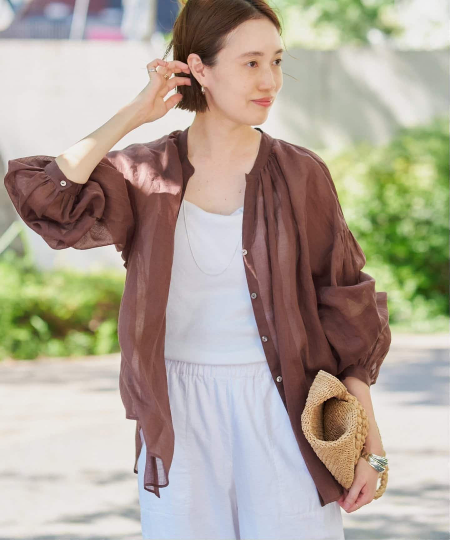 SLOBE IENA ラミースキッパーシャツ ラミースキッパーシャツ（シャツ／ブラウス）｜SLOBE IENA