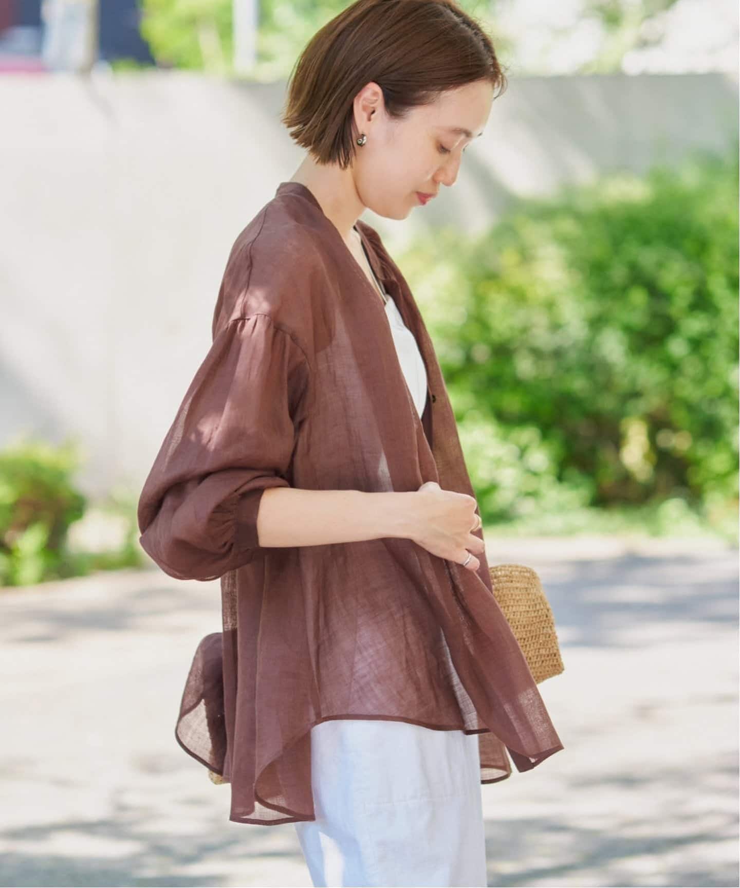 美品　⭐︎スローブイエナ⭐︎ ラミースキッパーシャツ ラミースキッパーシャツ（シャツ/ブラウス）｜SLOBE IENA