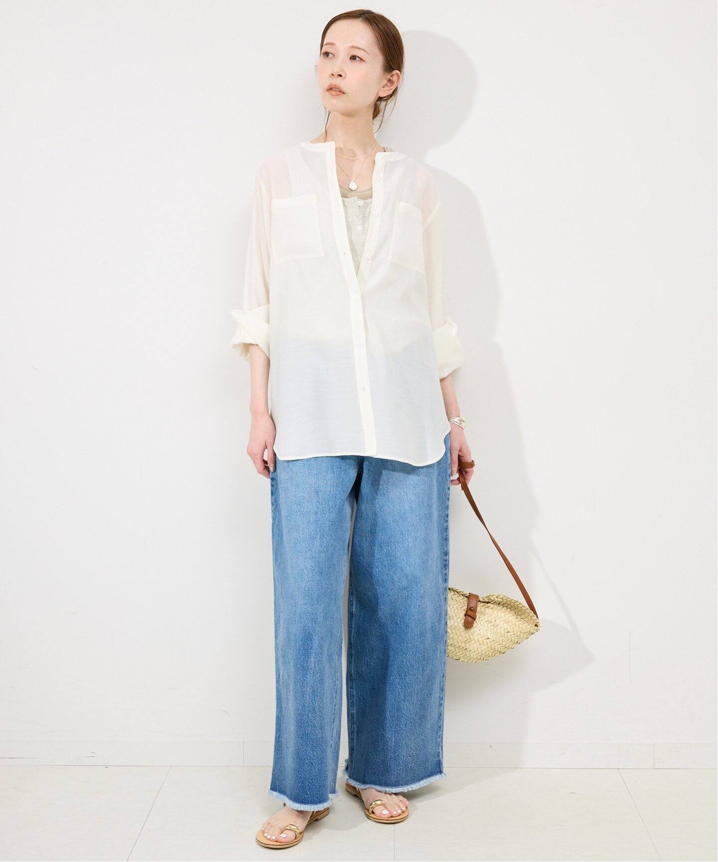 シアーノーカラーシャツ（シャツ／ブラウス）｜SLOBE IENA（スローブ  