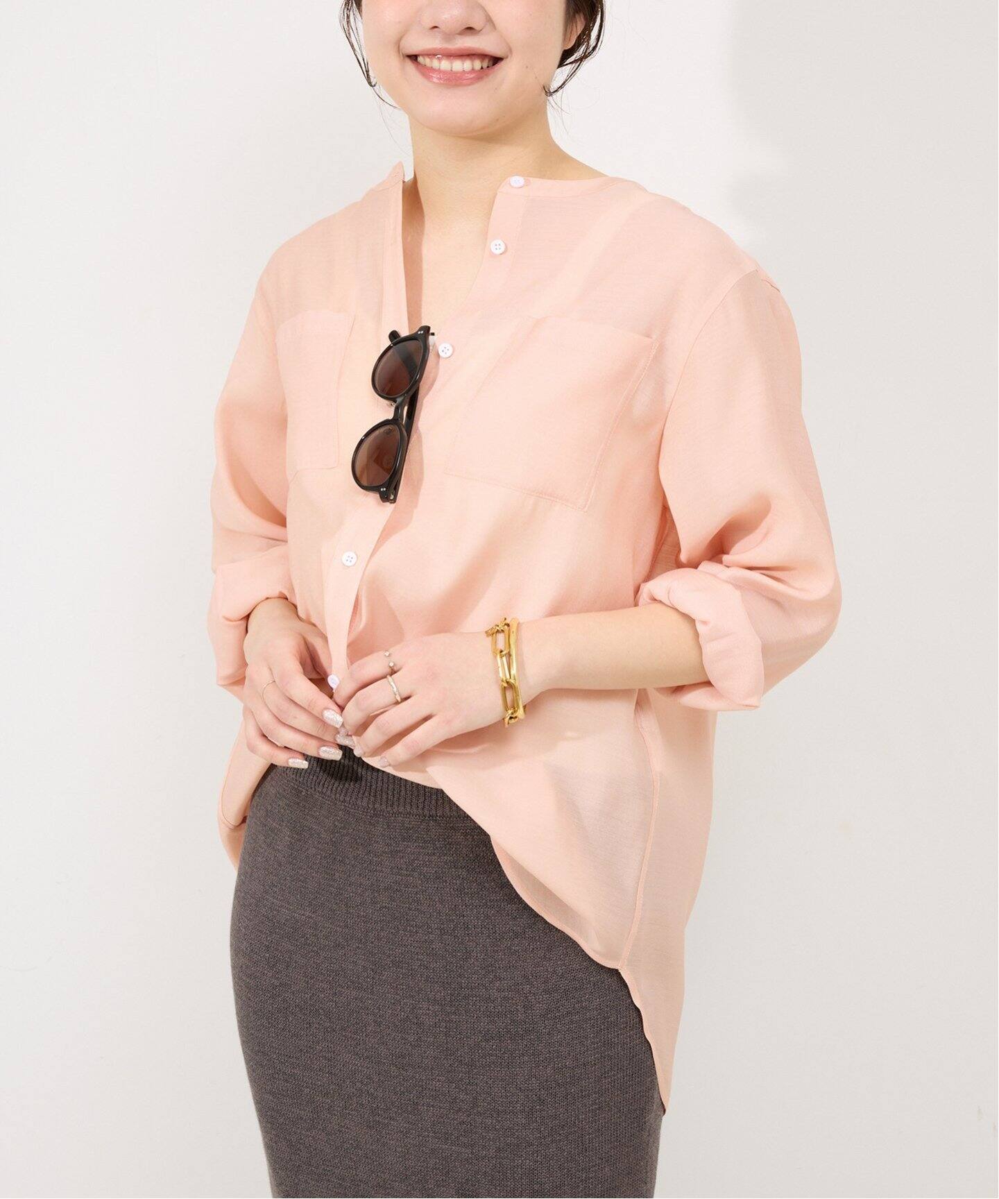 シアーノーカラーシャツ（シャツ／ブラウス）｜SLOBE IENA（スローブ  