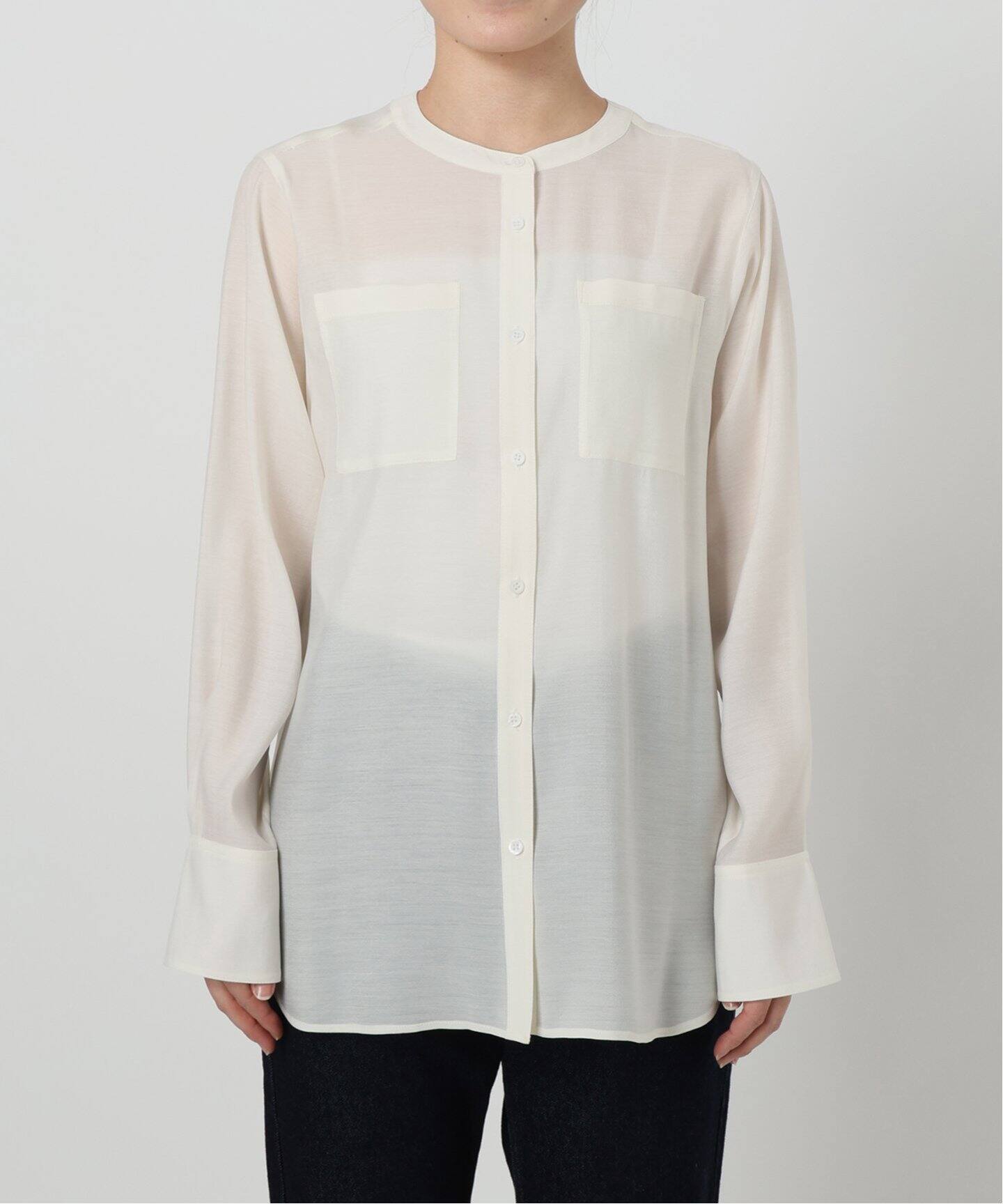 シアーノーカラーシャツ（シャツ／ブラウス）｜SLOBE IENA（スローブ  