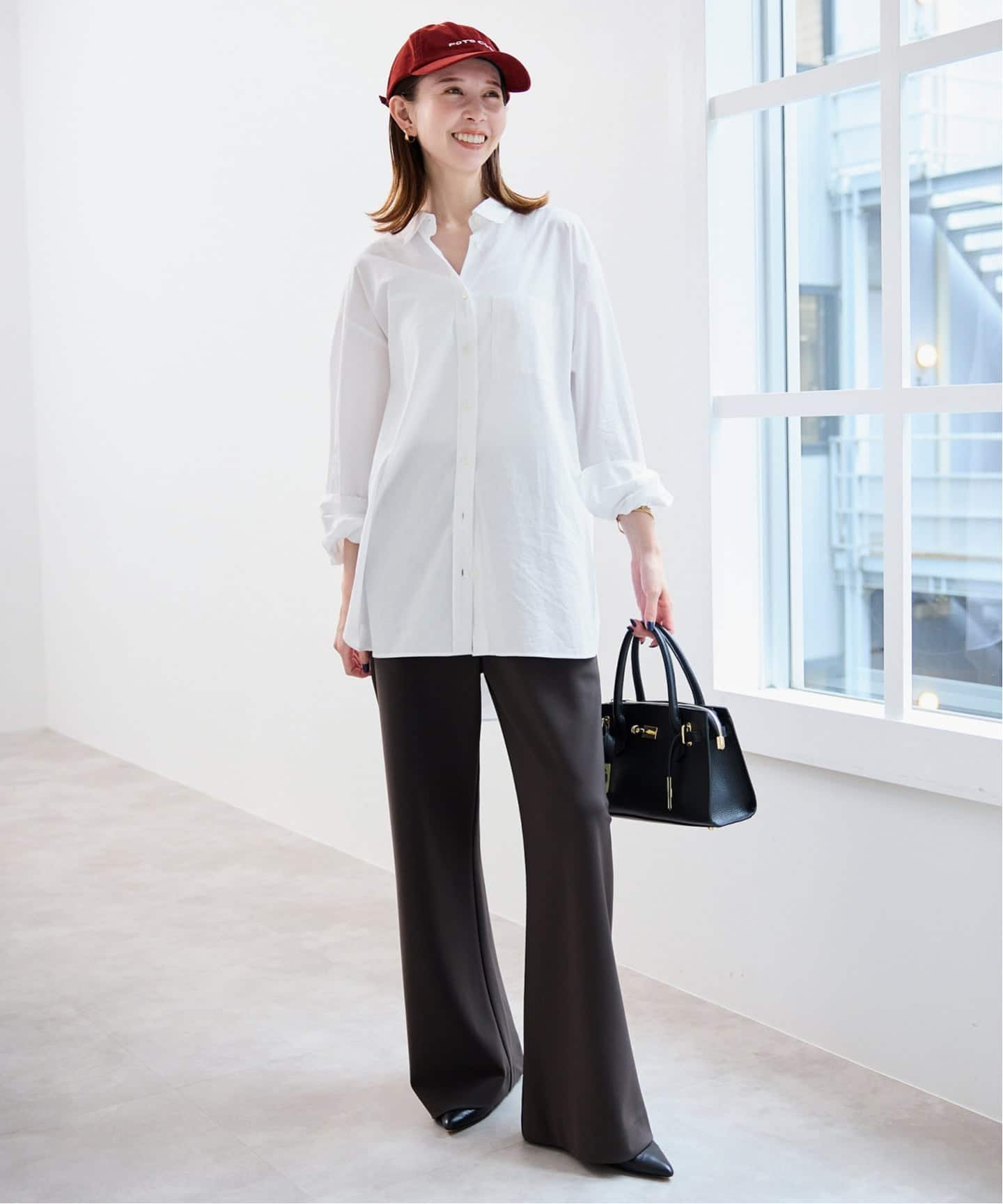 コットンブロードベーシックシャツ（シャツ／ブラウス）｜SLOBE IENA