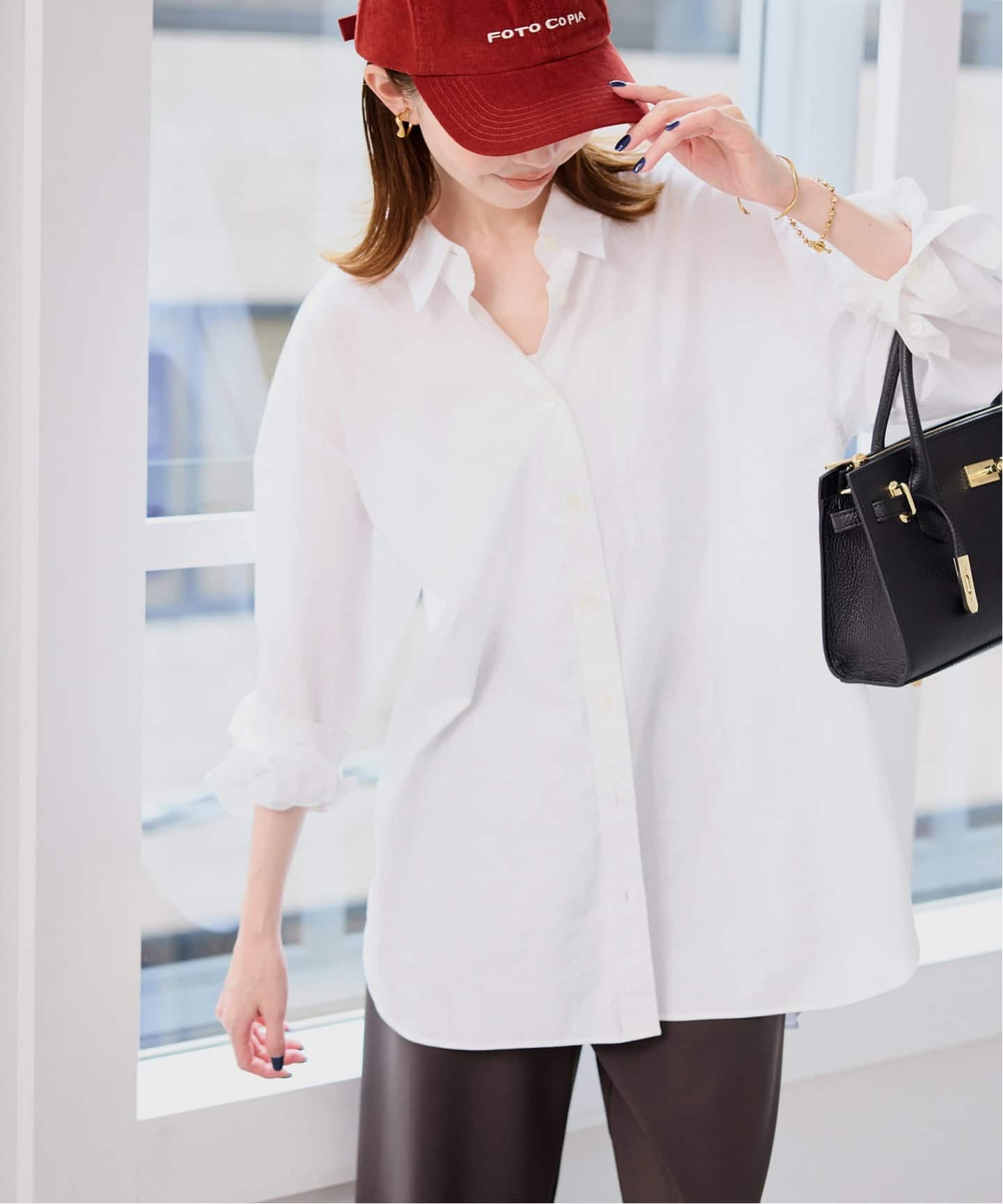 コットンブロードベーシックシャツ（シャツ／ブラウス）｜SLOBE IENA