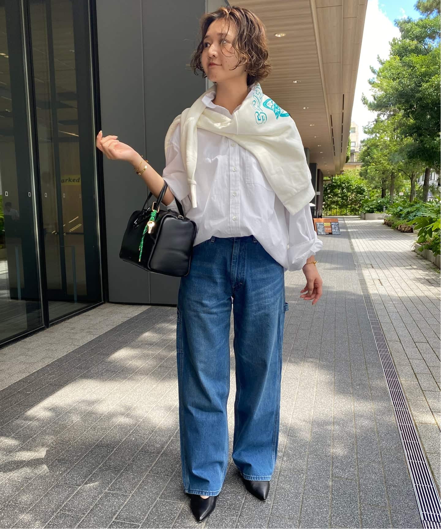 コットンブロードベーシックシャツ（シャツ／ブラウス）｜SLOBE IENA