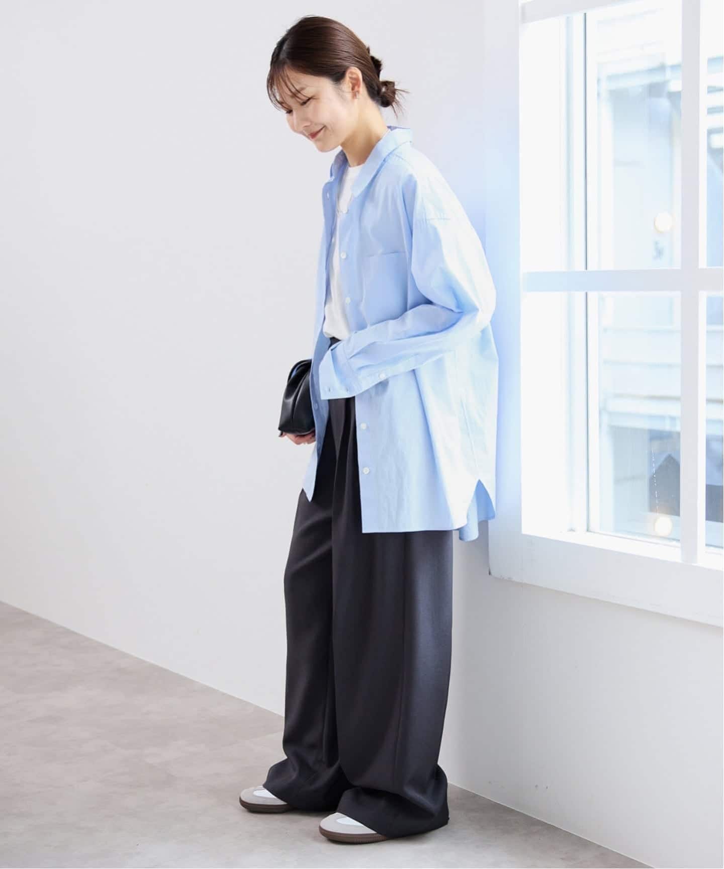 追加》コットンブロードベーシックシャツ（シャツ／ブラウス）｜SLOBE