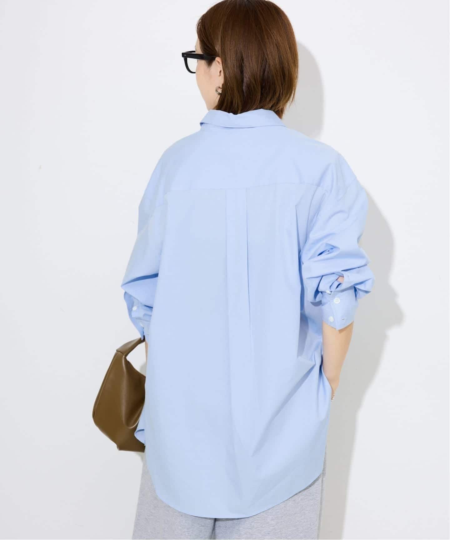 追加》コットンブロードベーシックシャツ（シャツ／ブラウス）｜SLOBE