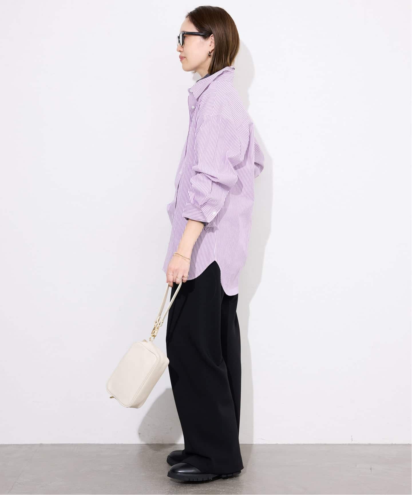 追加》コットンブロードベーシックシャツ（シャツ／ブラウス）｜SLOBE