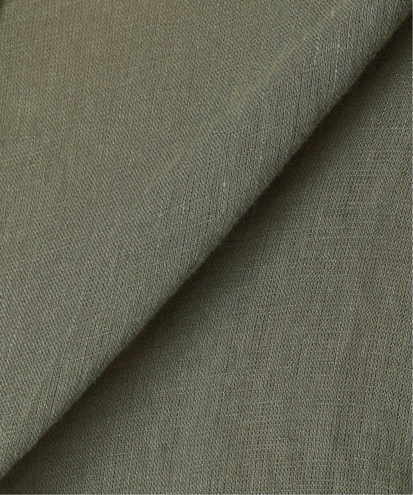 SLOBE IENA リネンコットン　カシュクールシャツ　グレー スローブ イエナ SLOBE IENA リネンコットンカシュクールシャツ