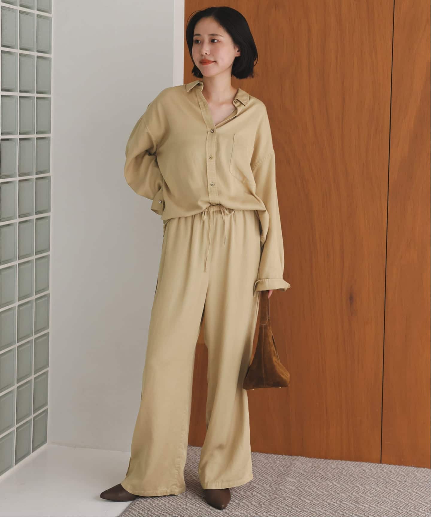 セットアップ対応可》製品染めシャツ（シャツ／ブラウス