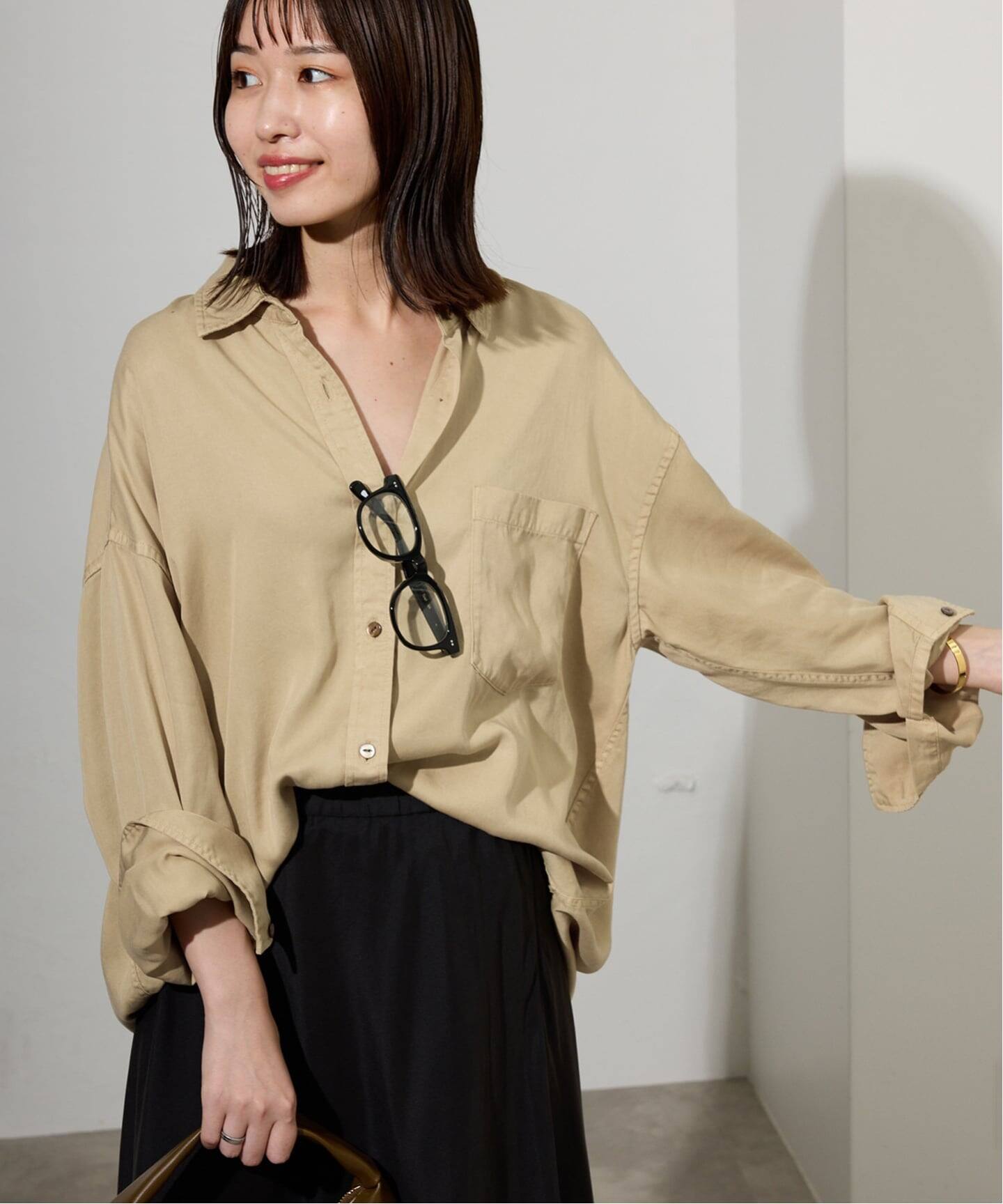 セットアップ対応可》製品染めシャツ（シャツ／ブラウス）｜SLOBE IENA