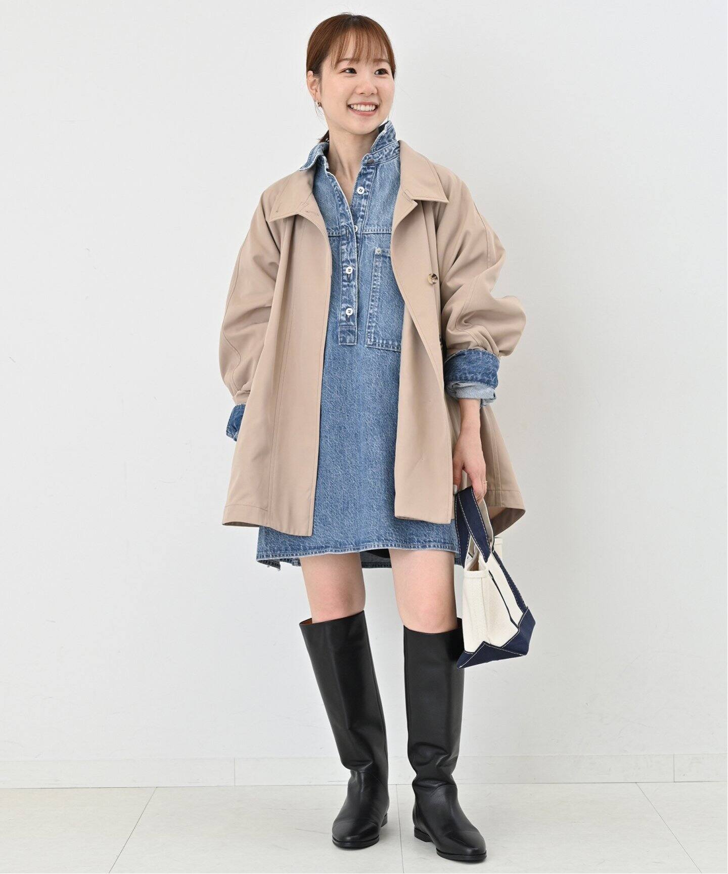 LE DENIM フィールドオーバーチュニック（シャツ／ブラウス