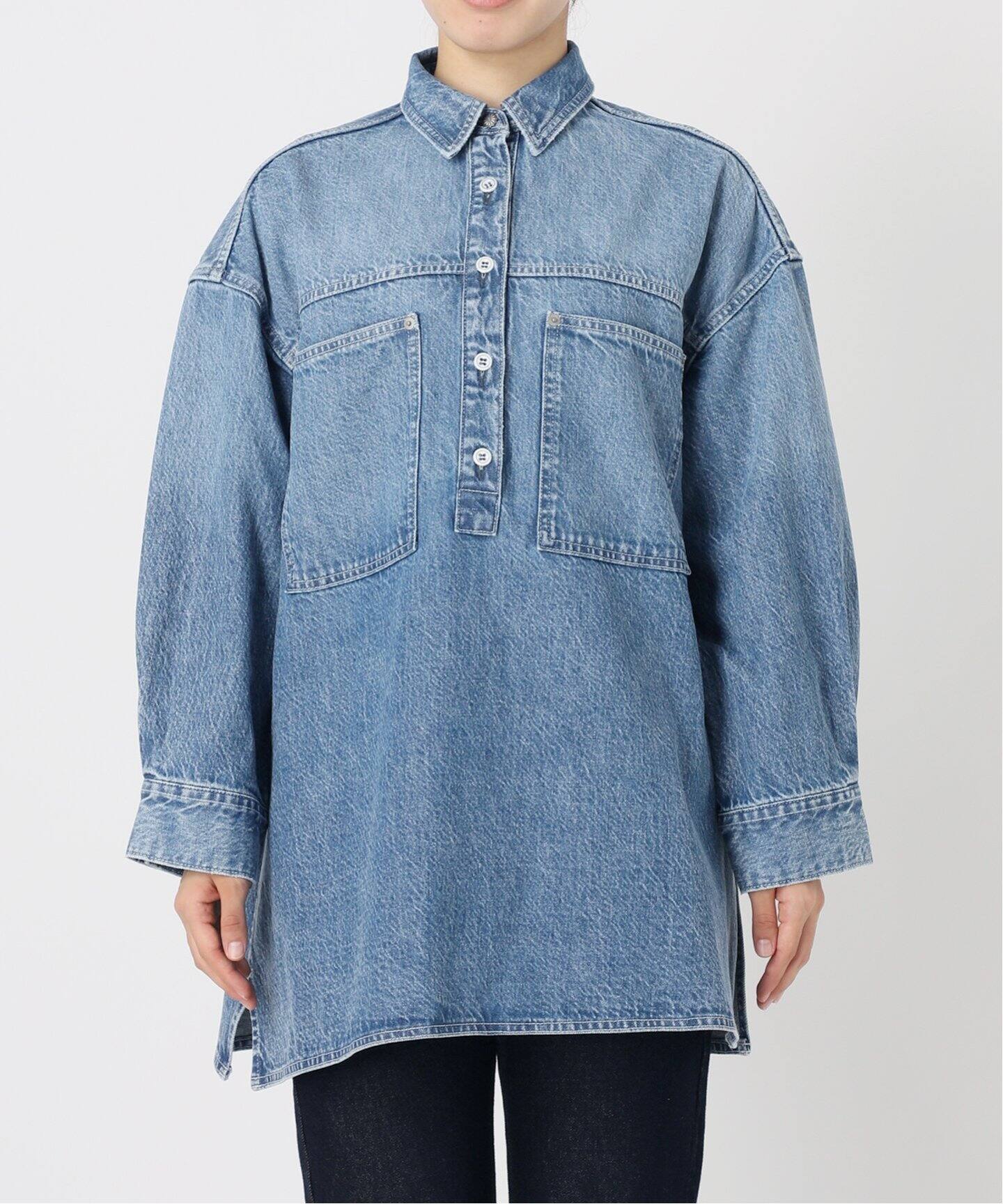 LE DENIM フィールドオーバーチュニック（シャツ／ブラウス）｜SLOBE 