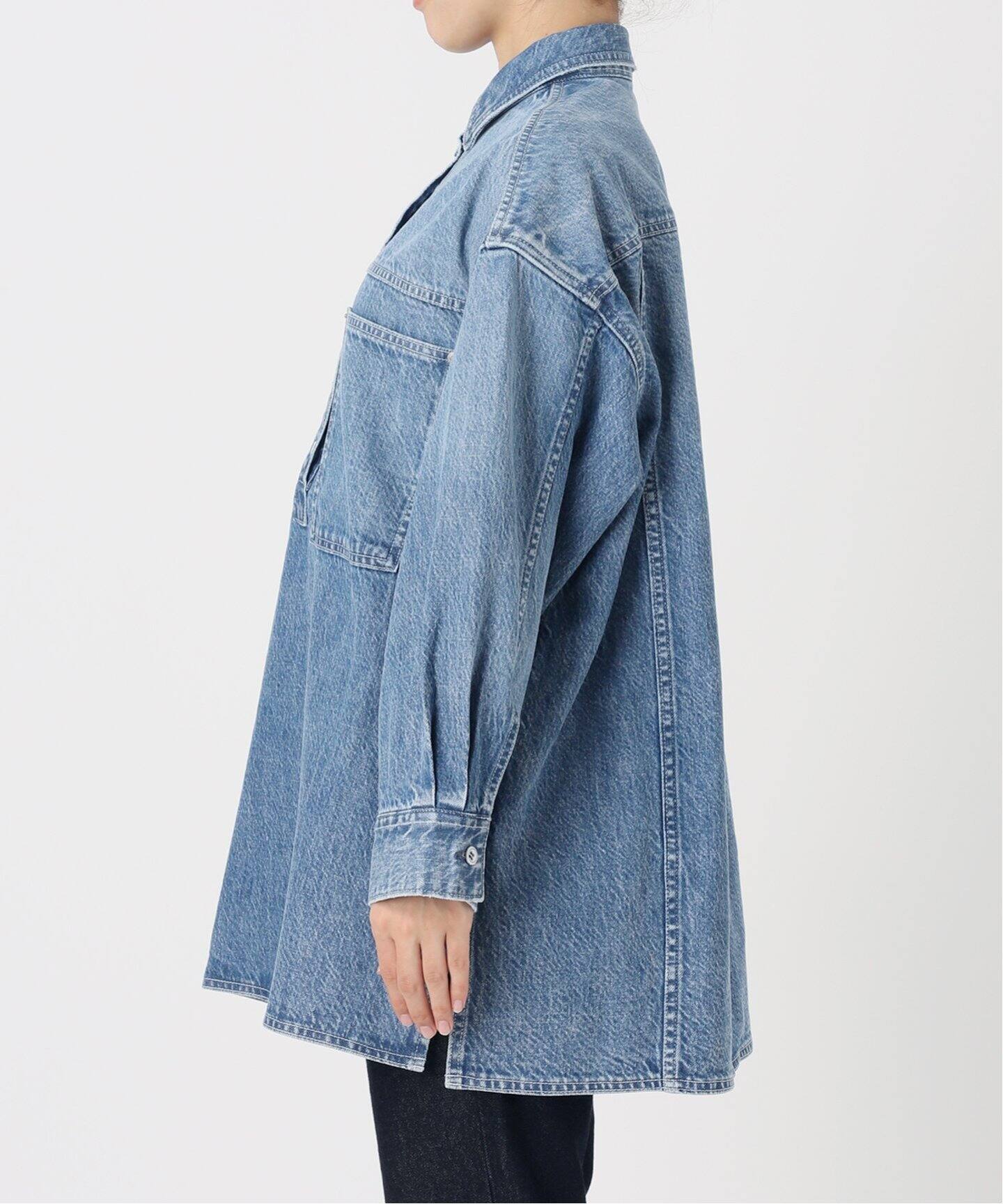 LE DENIM フィールドオーバーチュニック（シャツ／ブラウス）｜SLOBE 
