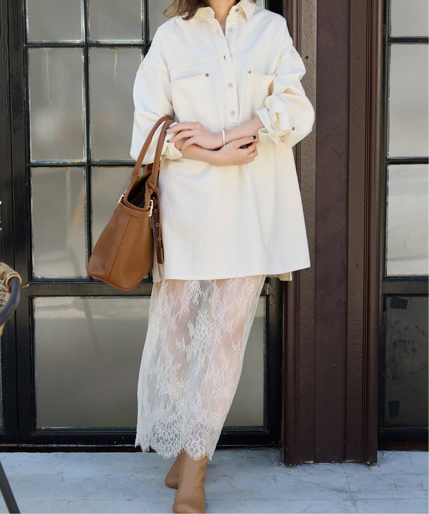 LE DENIM フィールドオーバーチュニック（シャツ／ブラウス）｜SLOBE  