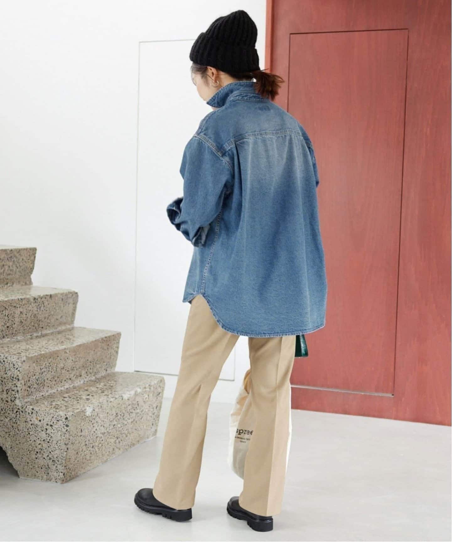 WEB限定/追加》LE DENIM BDUデニムシャツ（シャツ／ブラウス