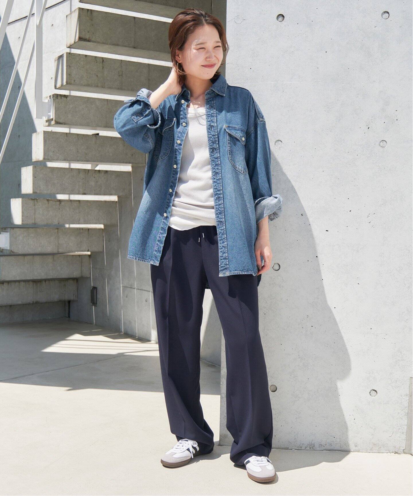 SLOBE IENAイエナ LE DENIM BDUシャツ WEB限定/追加予約》LE DENIM BDUシャツ（シャツ／ブラウス
