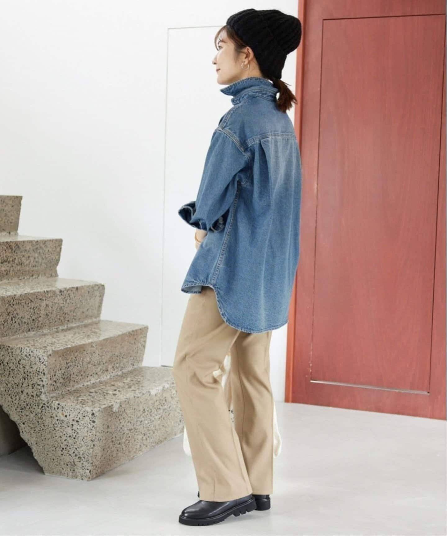 SLOBE IENAイエナ LE DENIM BDUシャツ WEB限定/追加》LE DENIM BDUデニムシャツ（シャツ／ブラウス