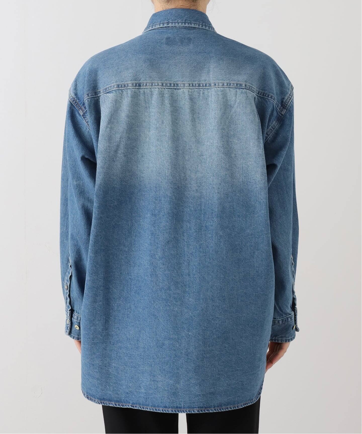 WEB限定/追加3》LE DENIM BDUデニムシャツ（シャツ／ブラウス）｜SLOBE