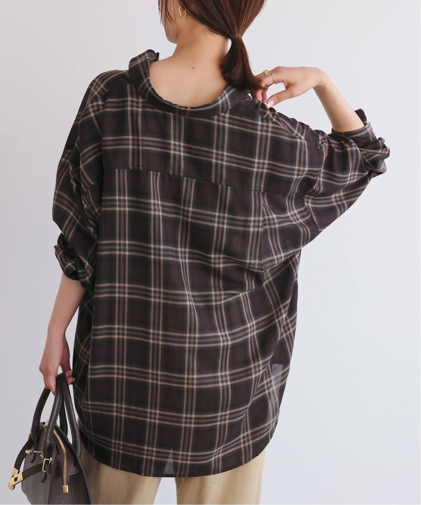 ビエラチェックルーズシャツ（シャツ／ブラウス）｜SLOBE IENA