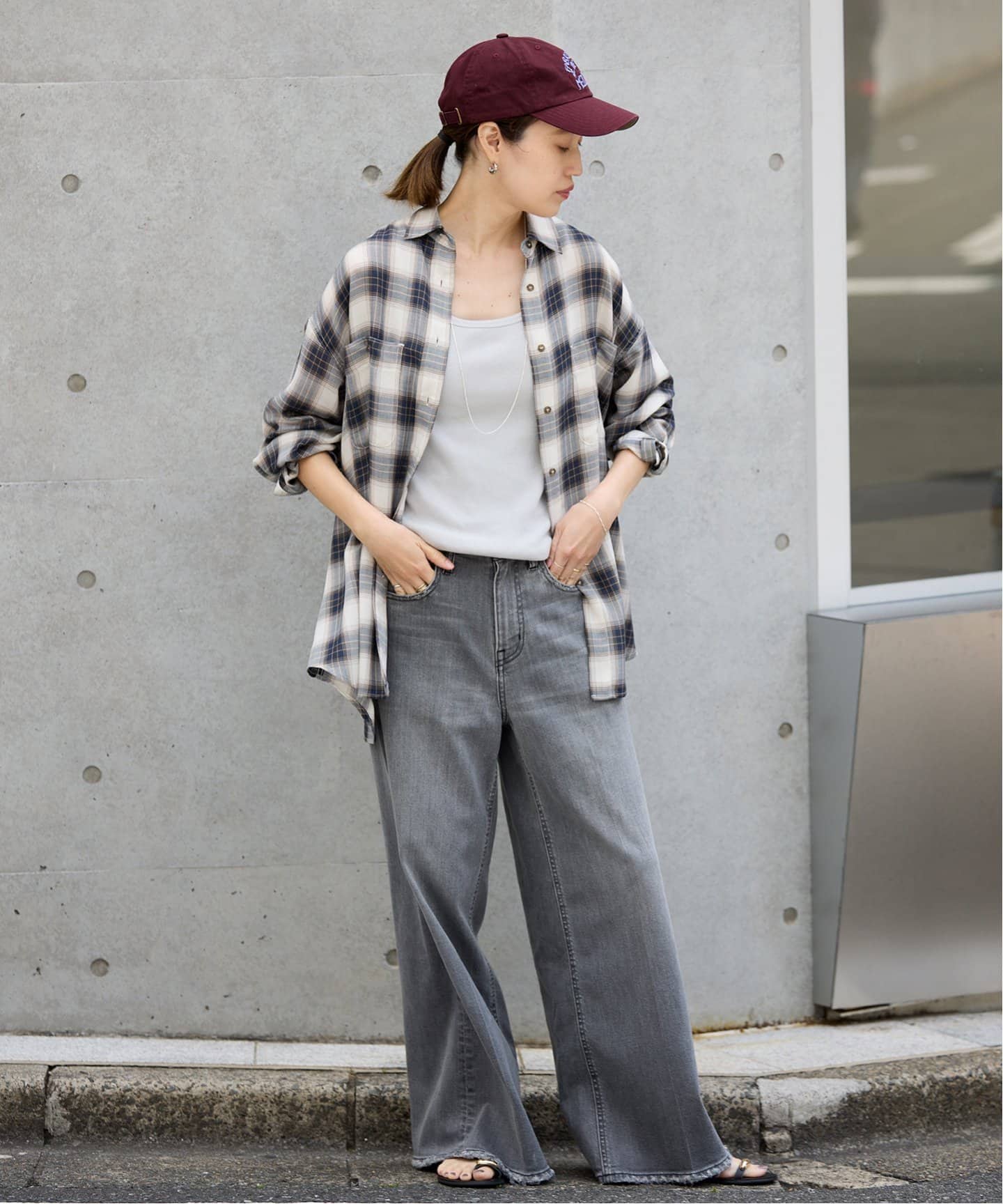 SLOBE IENA ビエラチェックルーズシャツ ビエラチェックルーズシャツ | スローブ イエナ(SLOBE IENA